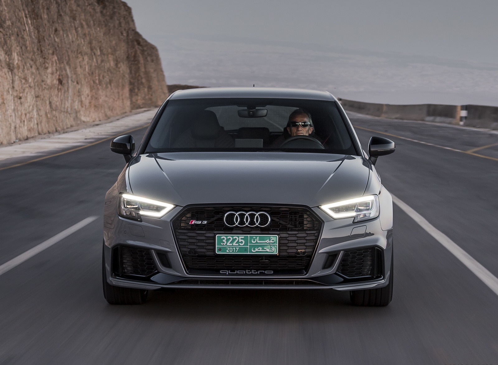 2018 Audi RS 3 Sportback (Color: Nardo Grey) Front Wallpapers #42 of 51