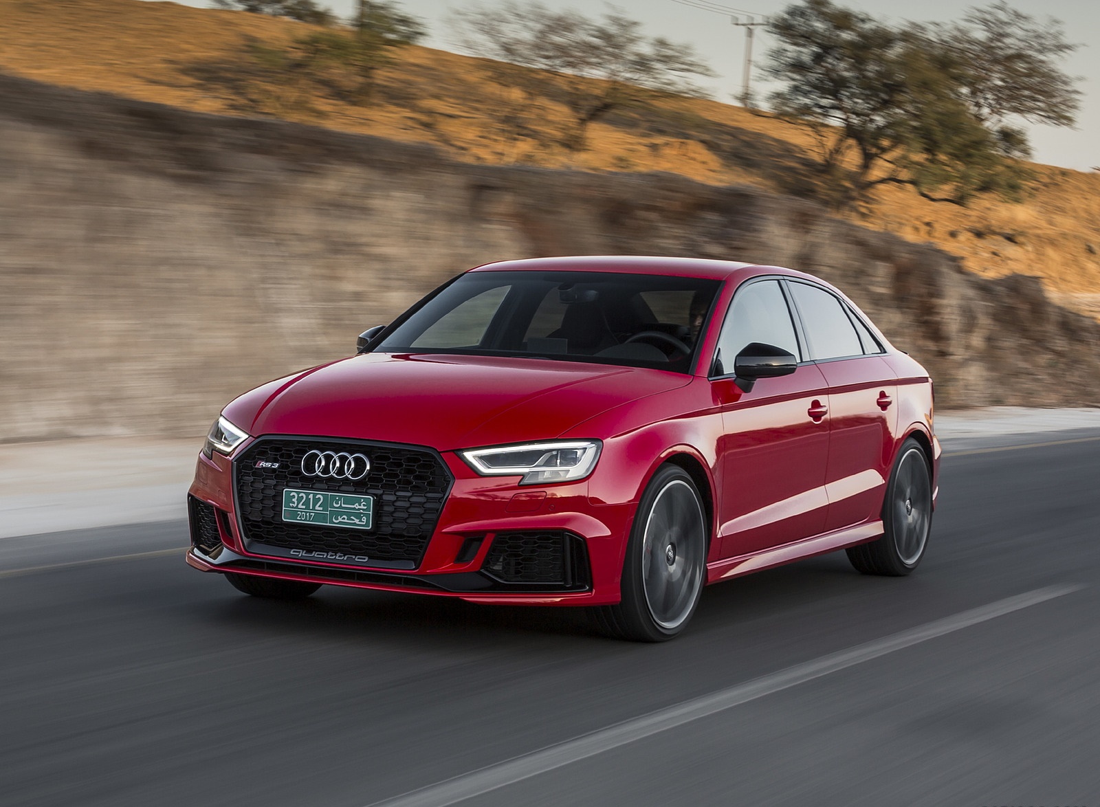 2018 Audi RS3 Sedan (Color: Misano Red) Front Three-Quarter Wallpapers #42 of 56