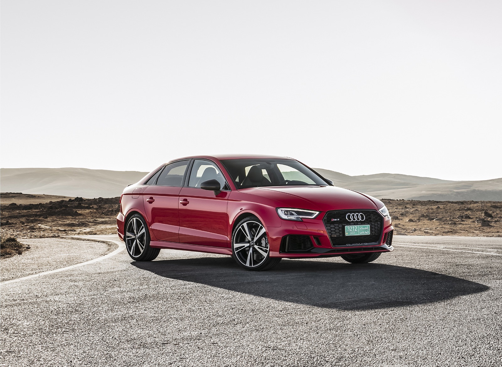 2018 Audi RS3 Sedan (Color: Misano Red) Front Three-Quarter Wallpapers #46 of 56