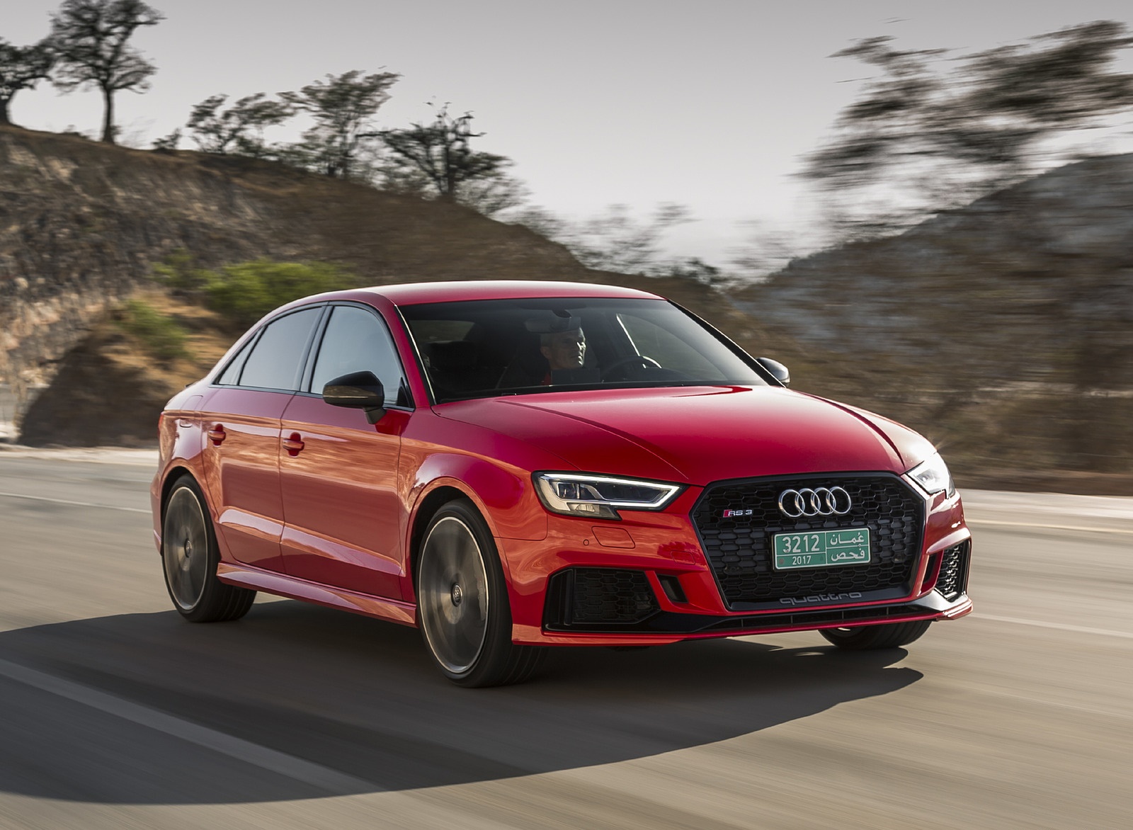 2018 Audi RS3 Sedan (Color: Misano Red) Front Three-Quarter Wallpapers #43 of 56