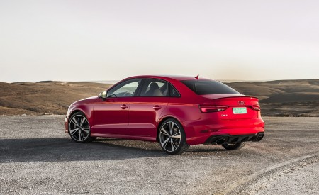 2018 Audi RS3 Sedan (Color: Misano Red) Rear Three-Quarter Wallpapers 450x275 (47)