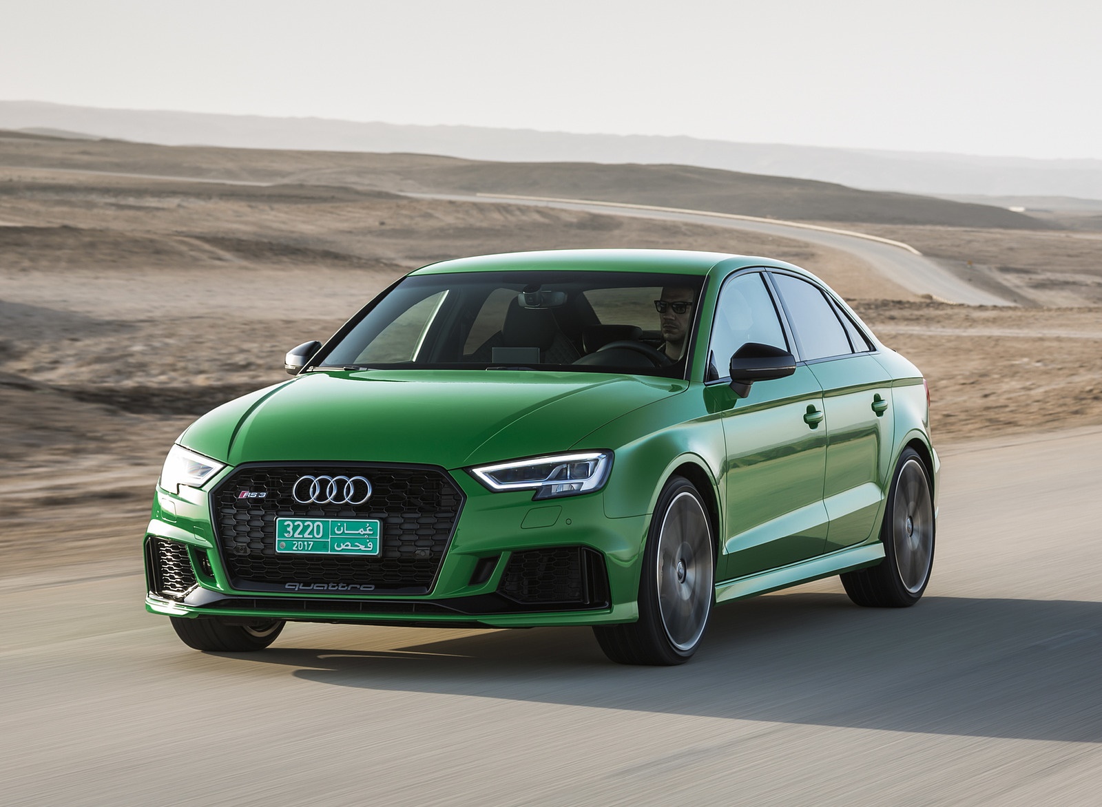 2018 Audi RS3 Sedan (Color: Viper Green) Front Three-Quarter Wallpapers #49 of 56