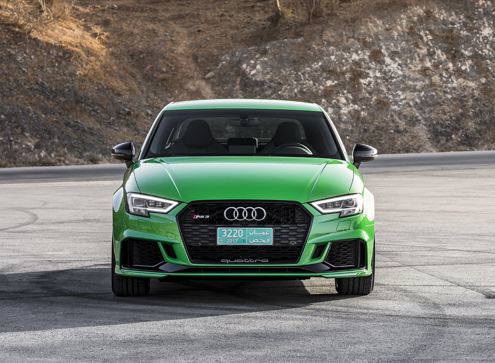 2018 Audi RS3 Sedan (Color: Viper Green) Front Wallpapers #54 of 56