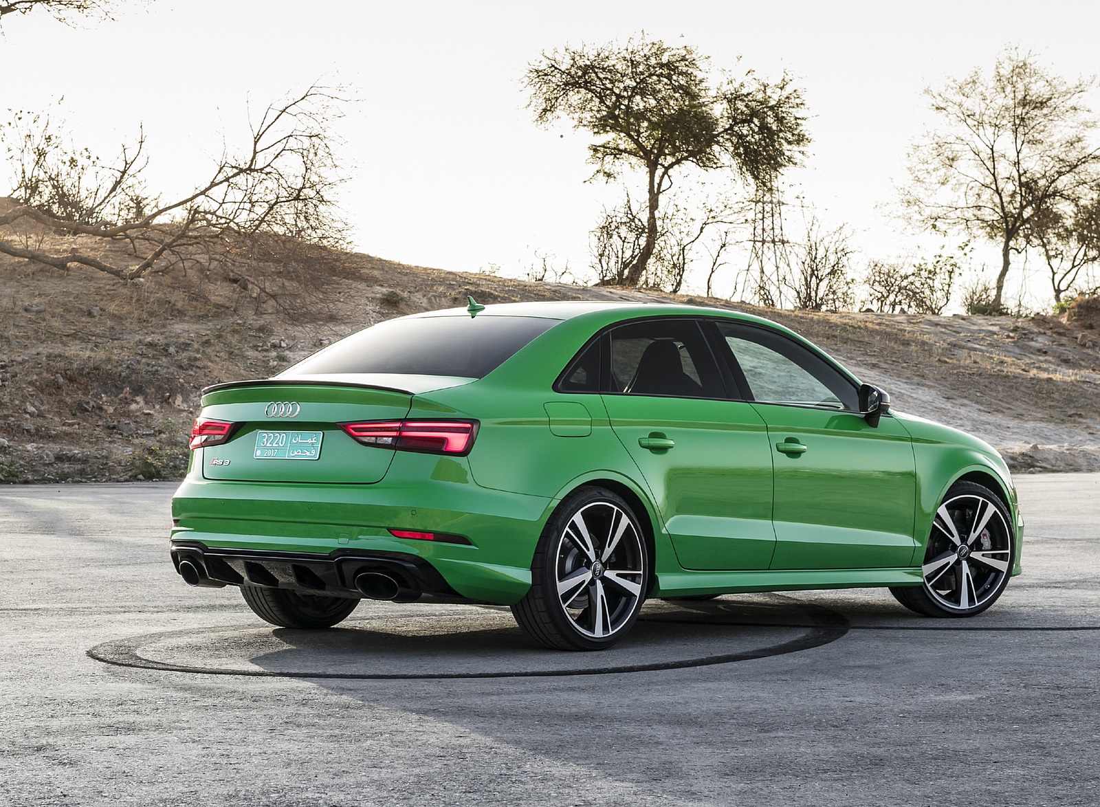 2018 Audi RS3 Sedan (Color: Viper Green) Rear Three-Quarter Wallpapers #55 of 56