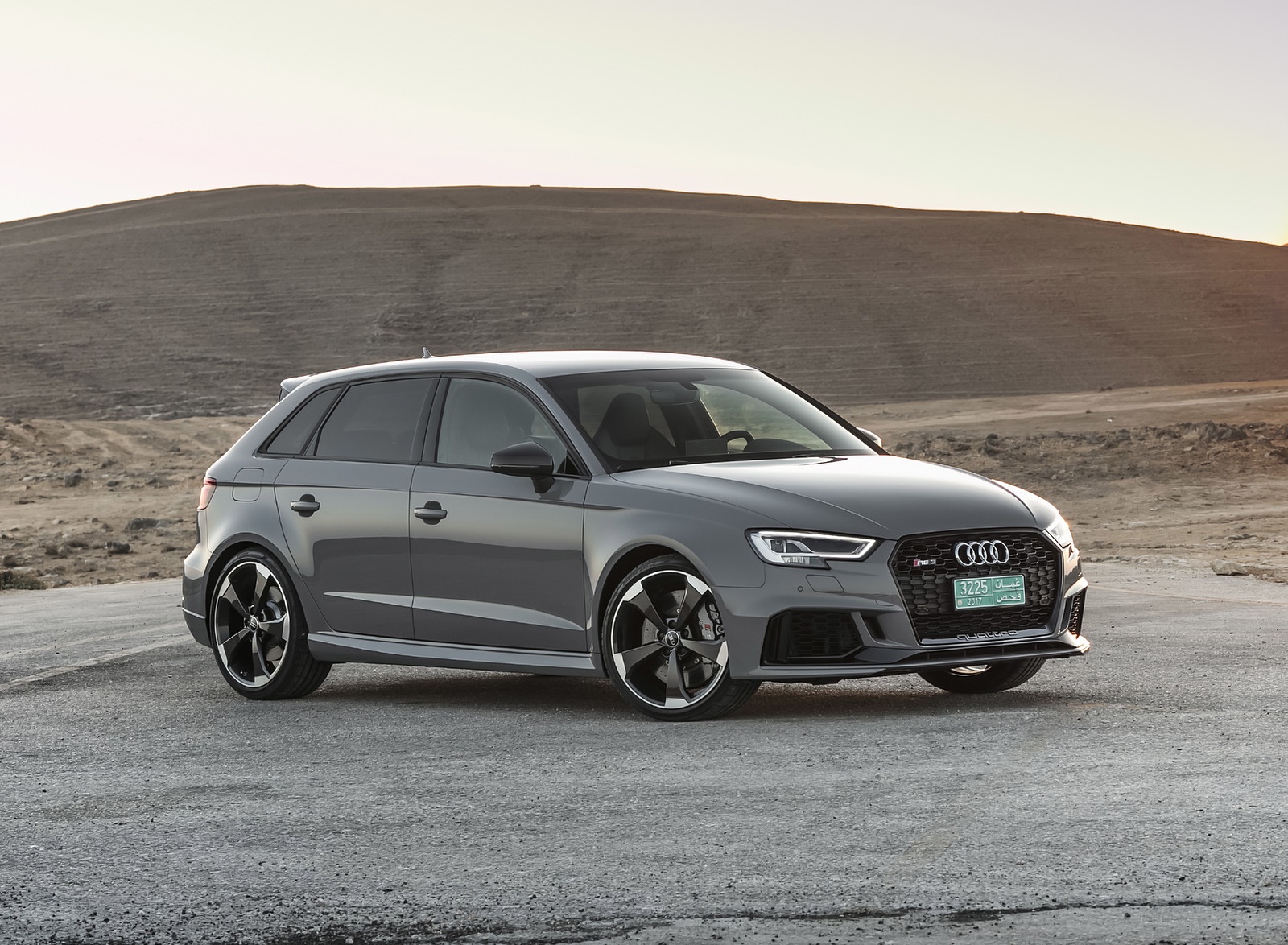 2018 Audi RS3 Sportback (Color: Nardo Grey) Front Three-Quarter Wallpapers #45 of 51