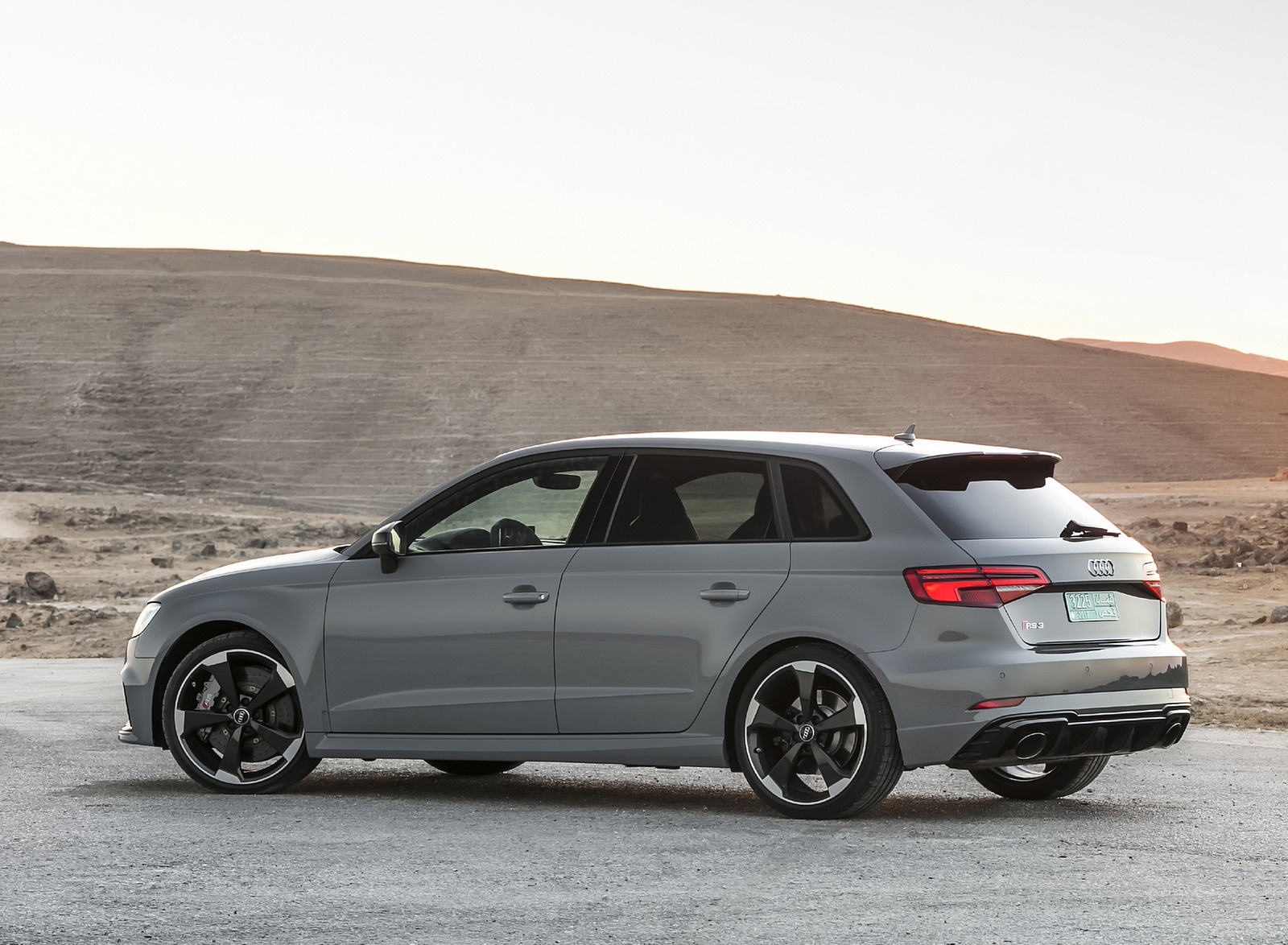 2018 Audi RS3 Sportback (Color: Nardo Grey) Rear Three-Quarter Wallpapers #46 of 51