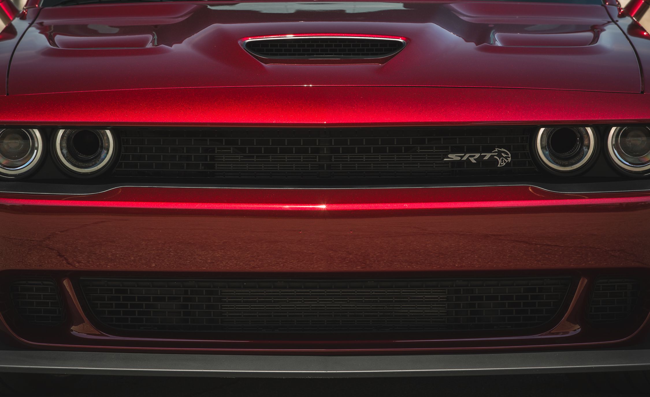 2018 Dodge Challenger SRT Hellcat Widebody (Color: Octane Red) Front Bumper Wallpapers #22 of 108