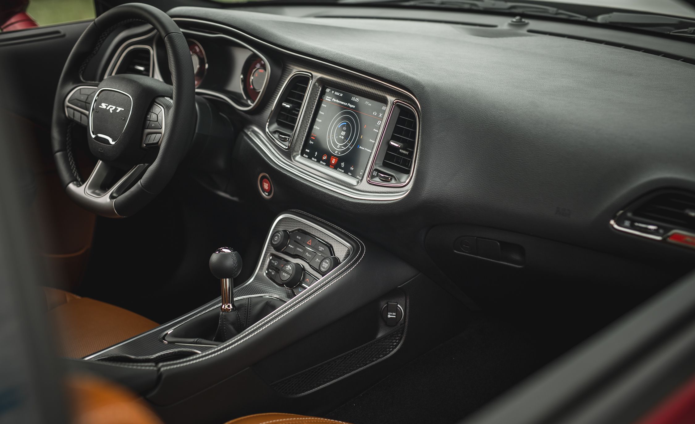 2018 Dodge Challenger SRT Hellcat Widebody (Color: Octane Red) Interior Cockpit Wallpapers #39 of 108