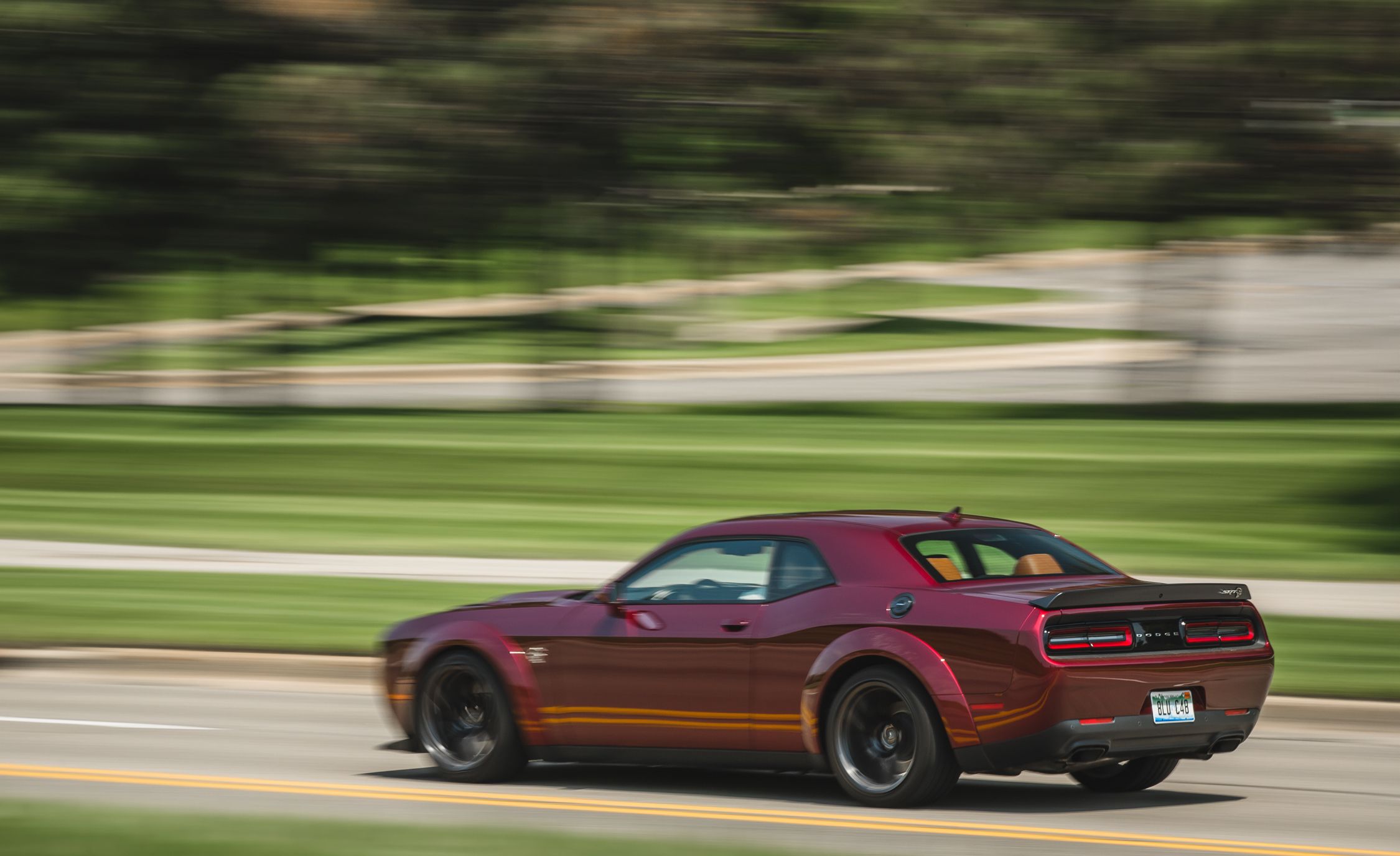 2018 Dodge Challenger SRT Hellcat Widebody (Color: Octane Red) Rear Three-Quarter Wallpapers #10 of 108