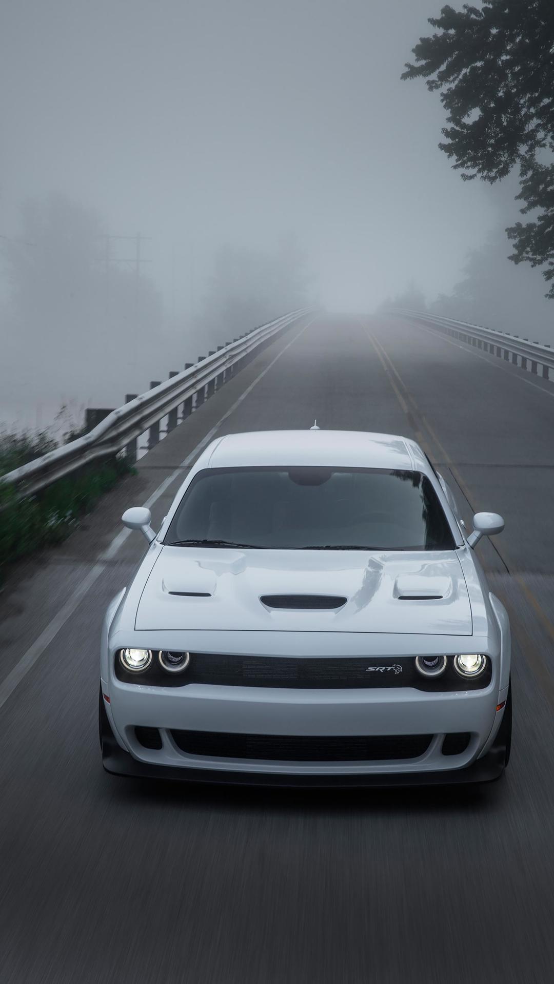 2018 Dodge Challenger SRT Hellcat Widebody (Color: White Knuckle) Front Wallpapers #86 of 108