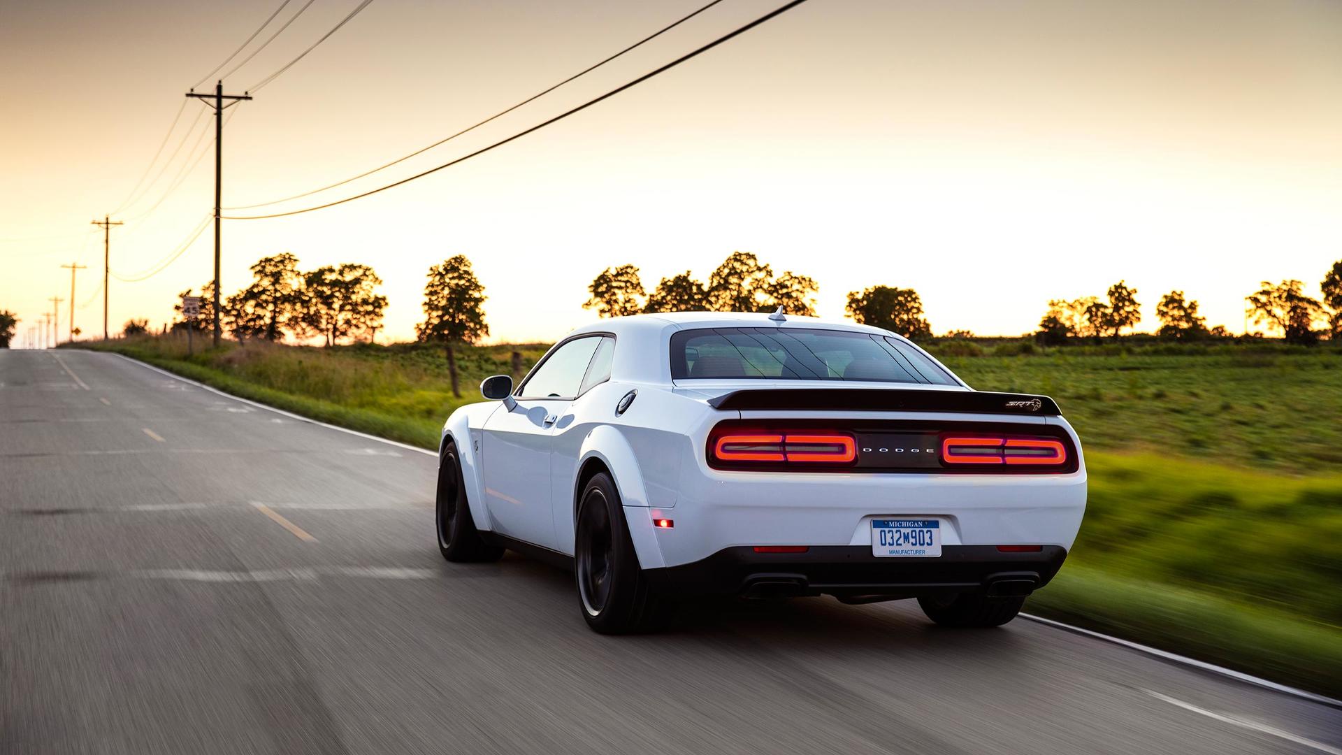 2018 Dodge Challenger SRT Hellcat Widebody (Color: White Knuckle) Rear Three-Quarter Wallpapers #80 of 108