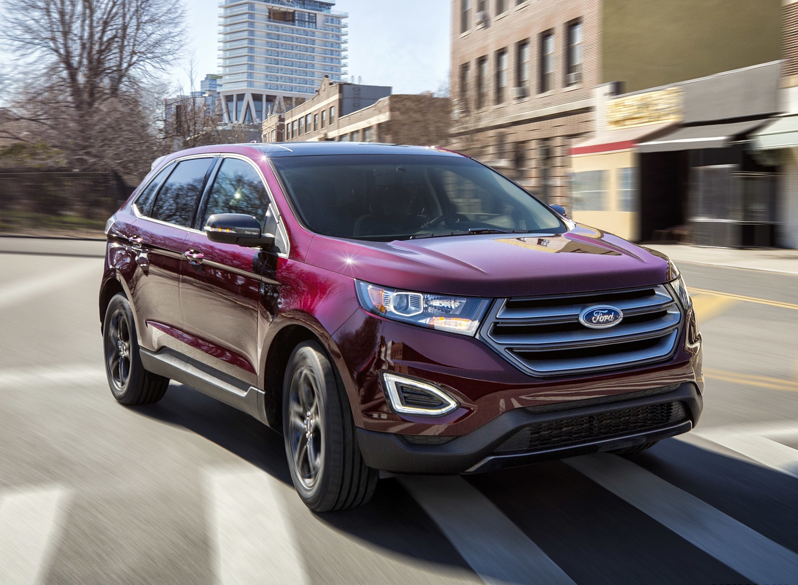 2018 Ford Edge SEL Sport Appearance Package Front Three-Quarter Wallpapers #8 of 21