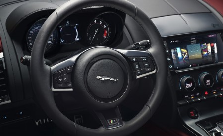 2018 Jaguar F-TYPE R Coupe Interior Steering Wheel Wallpapers 450x275 (26)