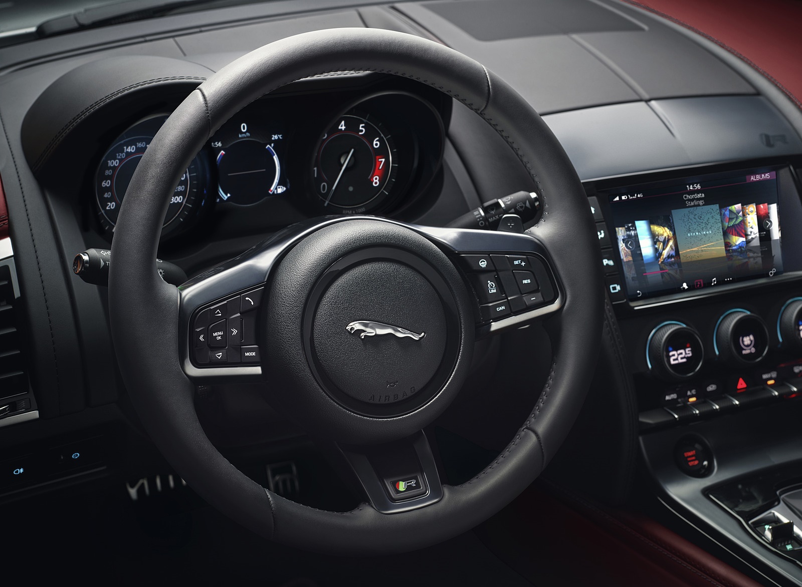 2018 Jaguar F-TYPE R Coupe Interior Steering Wheel Wallpapers #26 of 51