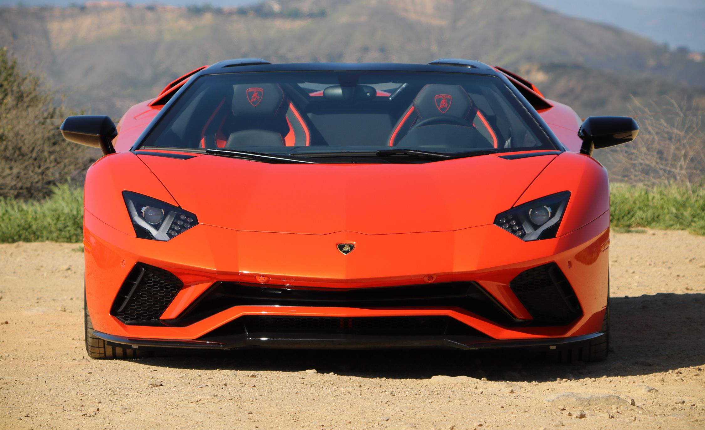 2018 Lamborghini Aventador S Roadster Front Wallpapers (10)