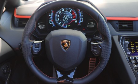 2018 Lamborghini Aventador S Roadster Interior Steering Wheel Wallpapers 450x275 (53)