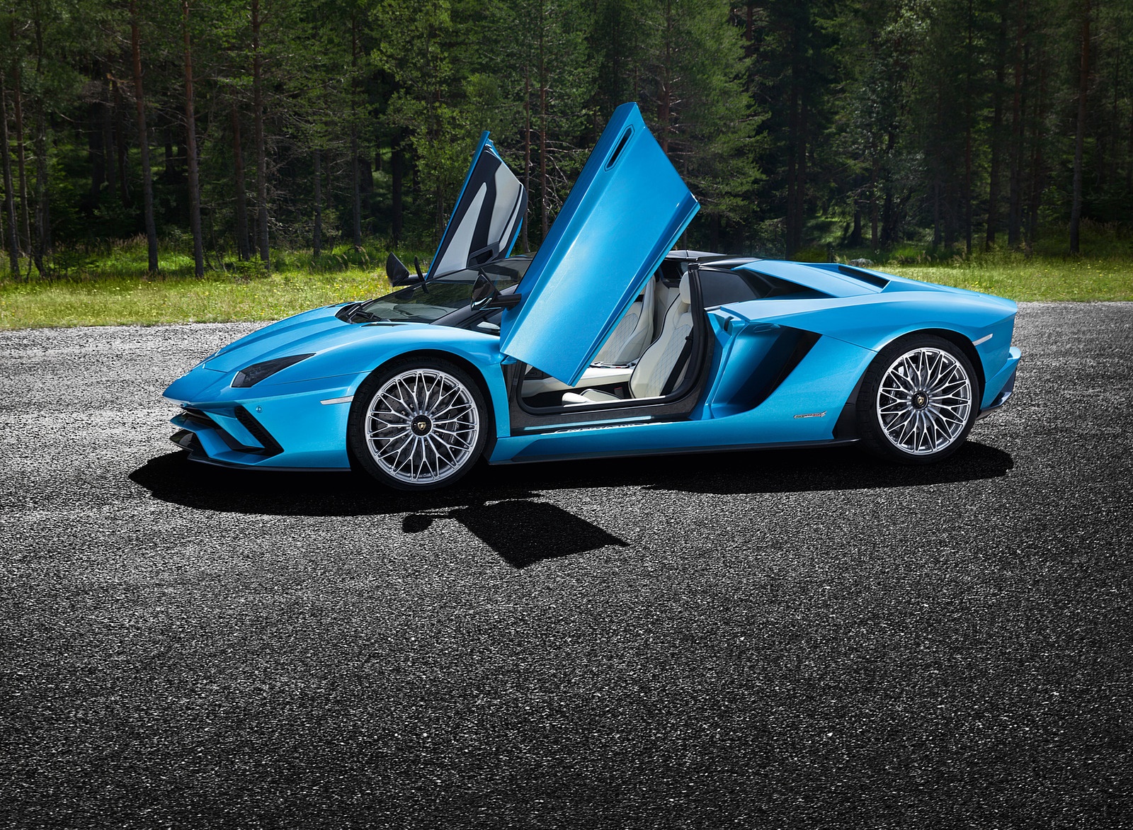 2018 Lamborghini Aventador S Roadster Side Wallpapers (3)