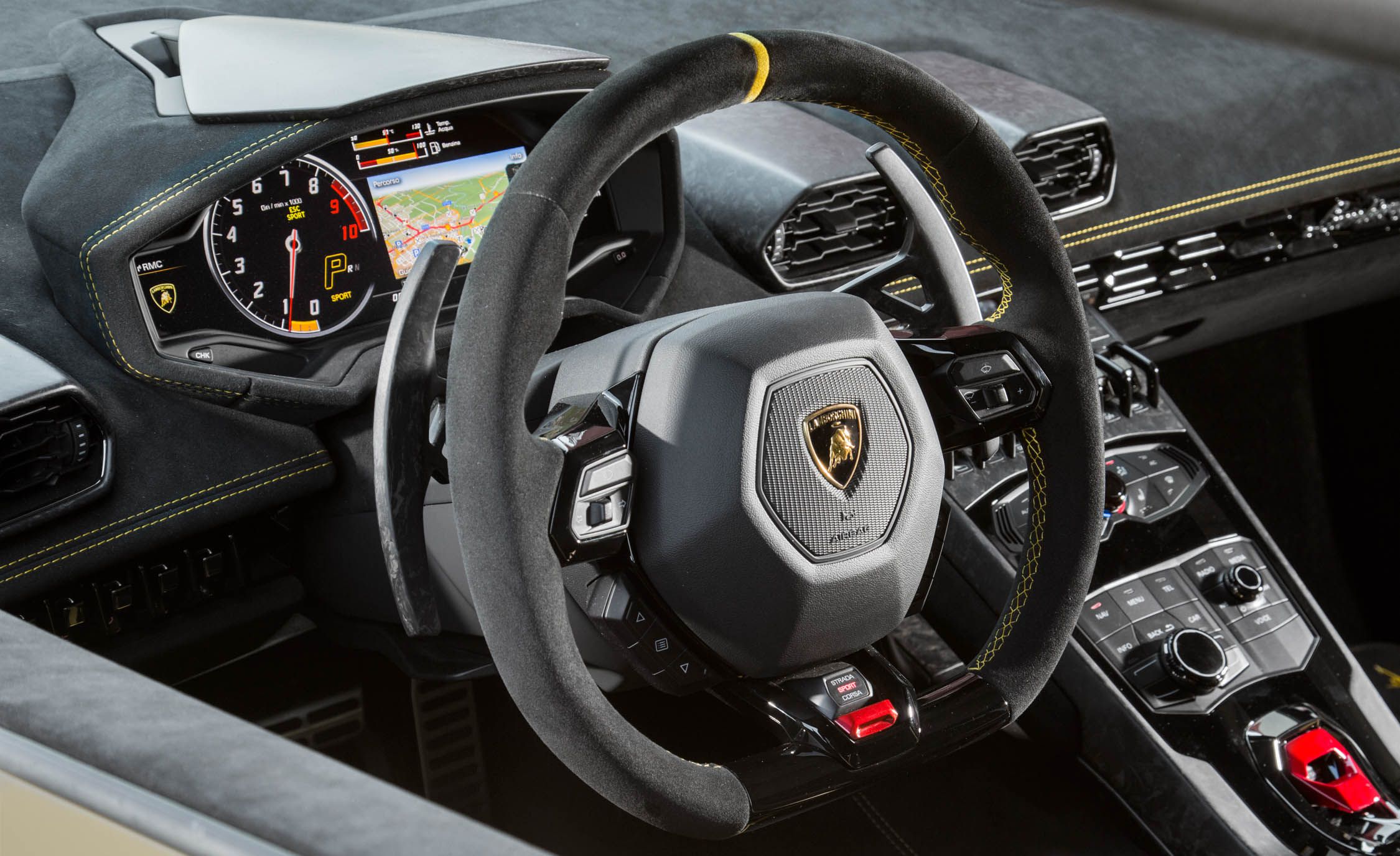 2018 Lamborghini Huracán Performante Interior Steering Wheel Wallpapers #97 of 109