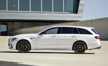 2018 Mercedes-AMG E63 S Wagon 4MATIC+ (Color: Diamond White) Side Wallpapers 450x275 (33)