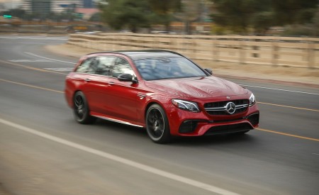 2018 Mercedes-AMG E63 S Wagon Front Three-Quarter Wallpapers 450x275 (3)