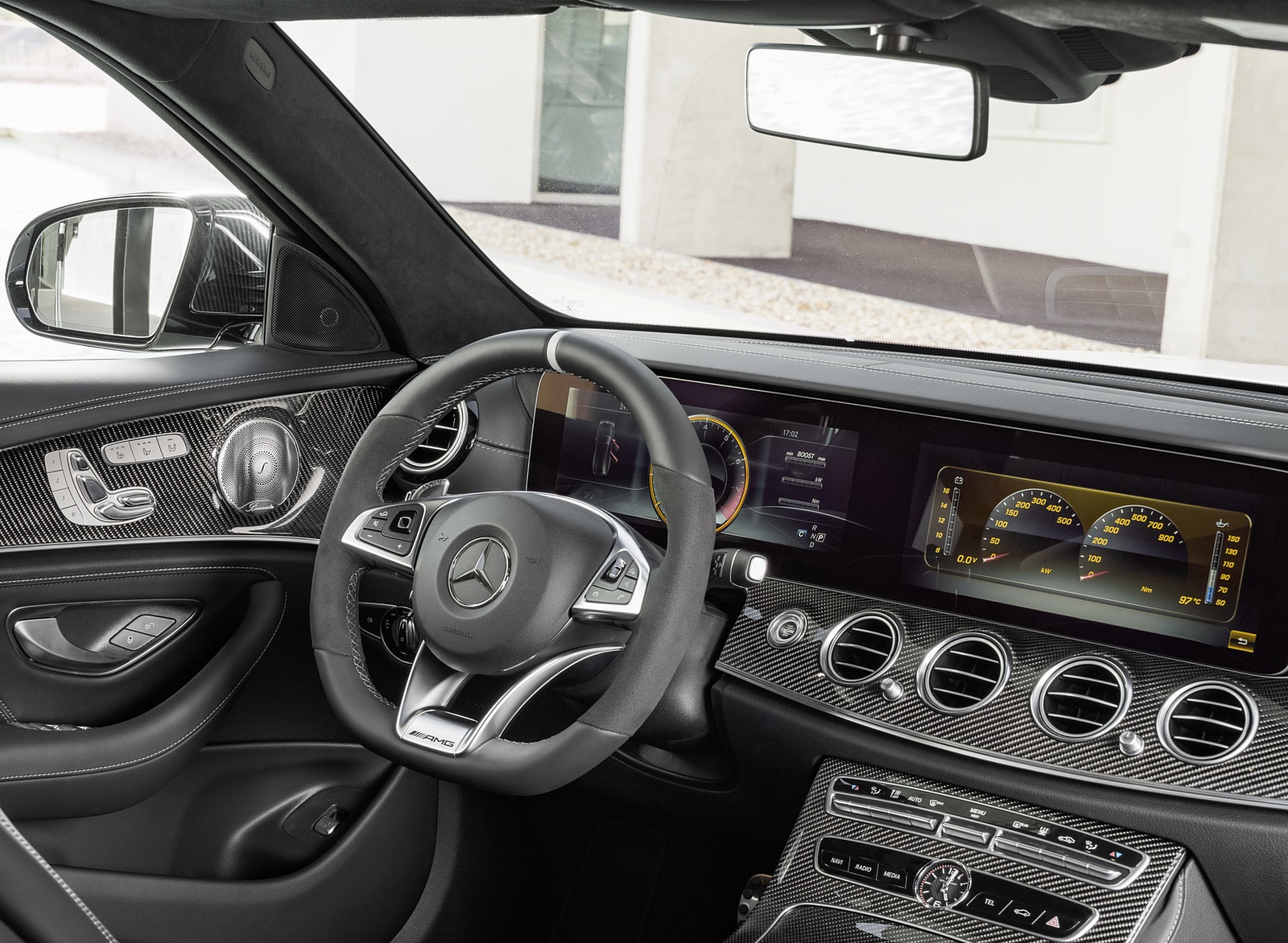 2018 Mercedes Amg E63 S Front Interior Driver Dash And Display