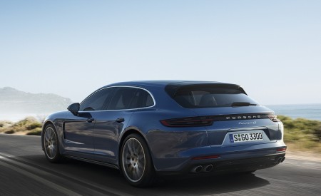 2018 Porsche Panamera 4S Diesel Sport Turismo Rear Three-Quarter Wallpapers 450x275 (6)