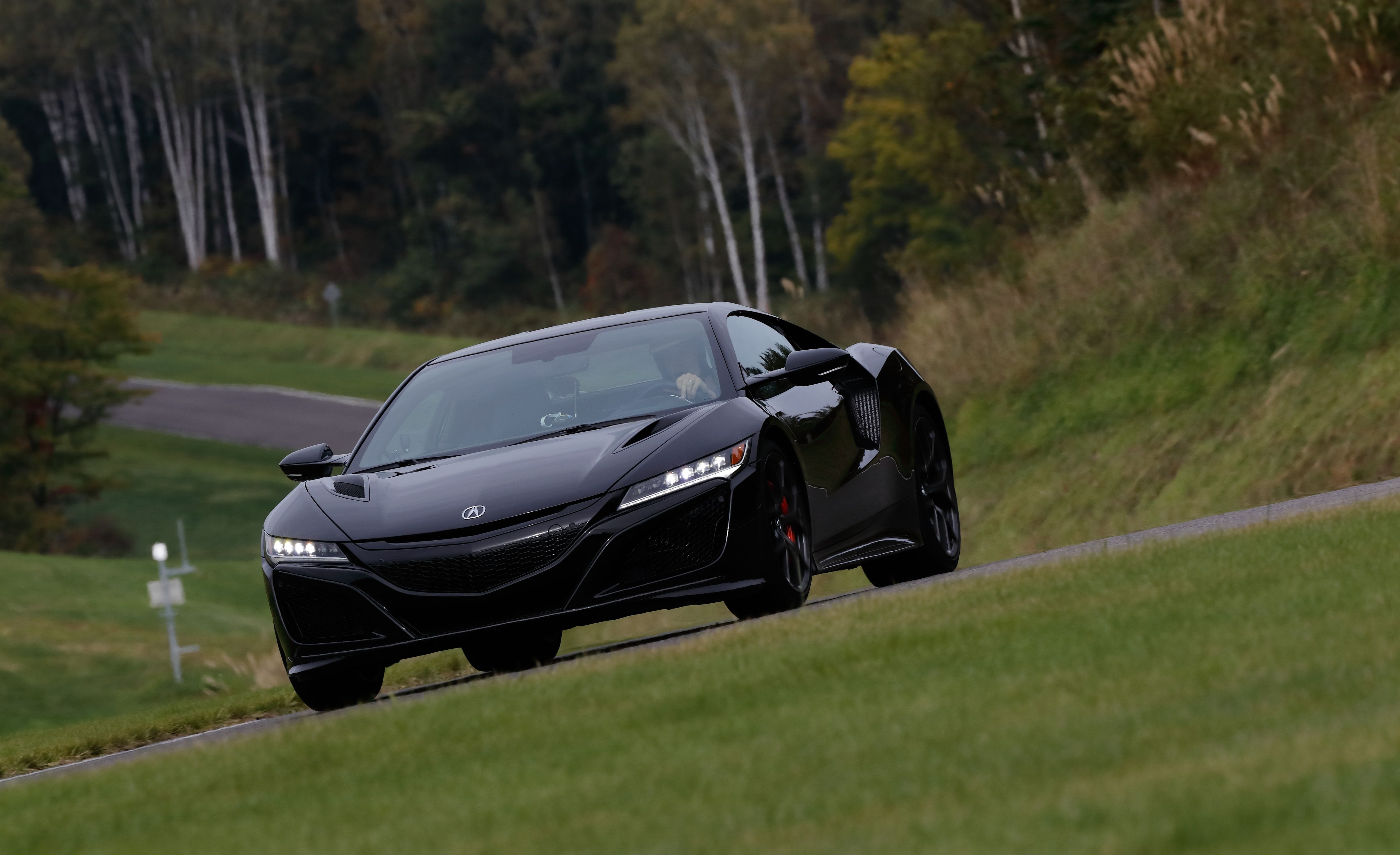 2019 Acura NSX (Color: Berlina Black) Front Three-Quarter Wallpapers #54 of 112
