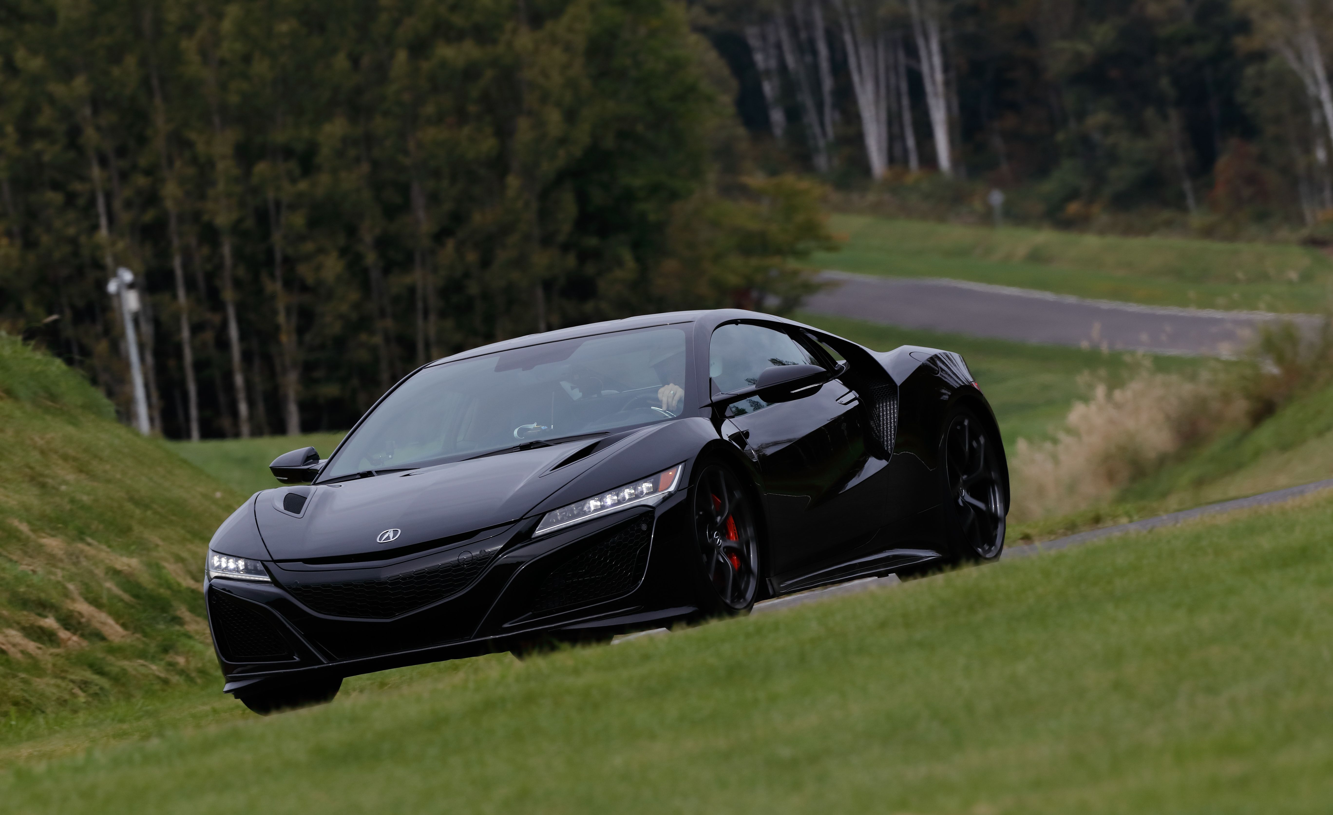 2019 Acura NSX (Color: Berlina Black) Front Three-Quarter Wallpapers #55 of 112