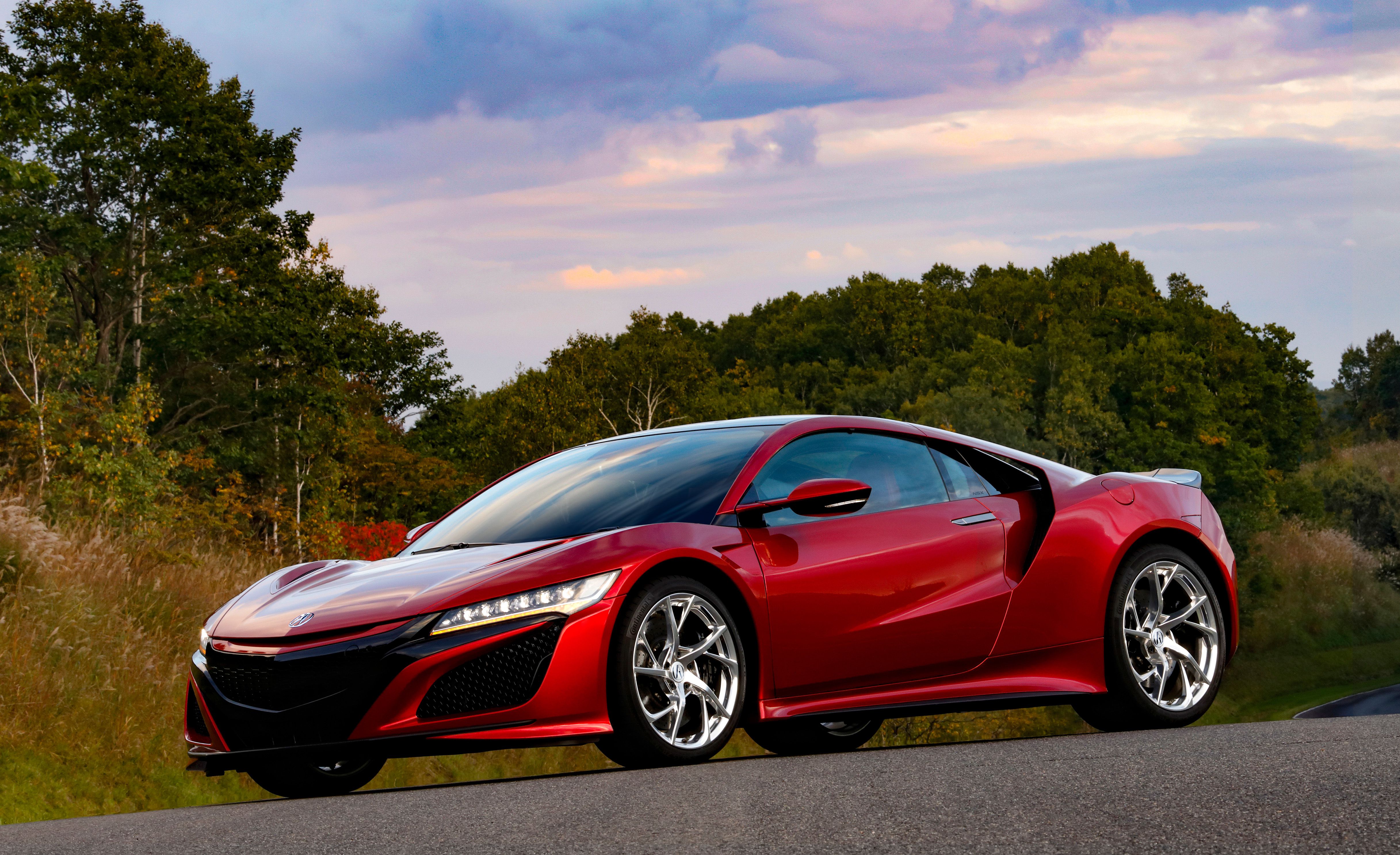 2019 Acura NSX (Color: Curva Red) Front Three-Quarter Wallpapers #64 of 112