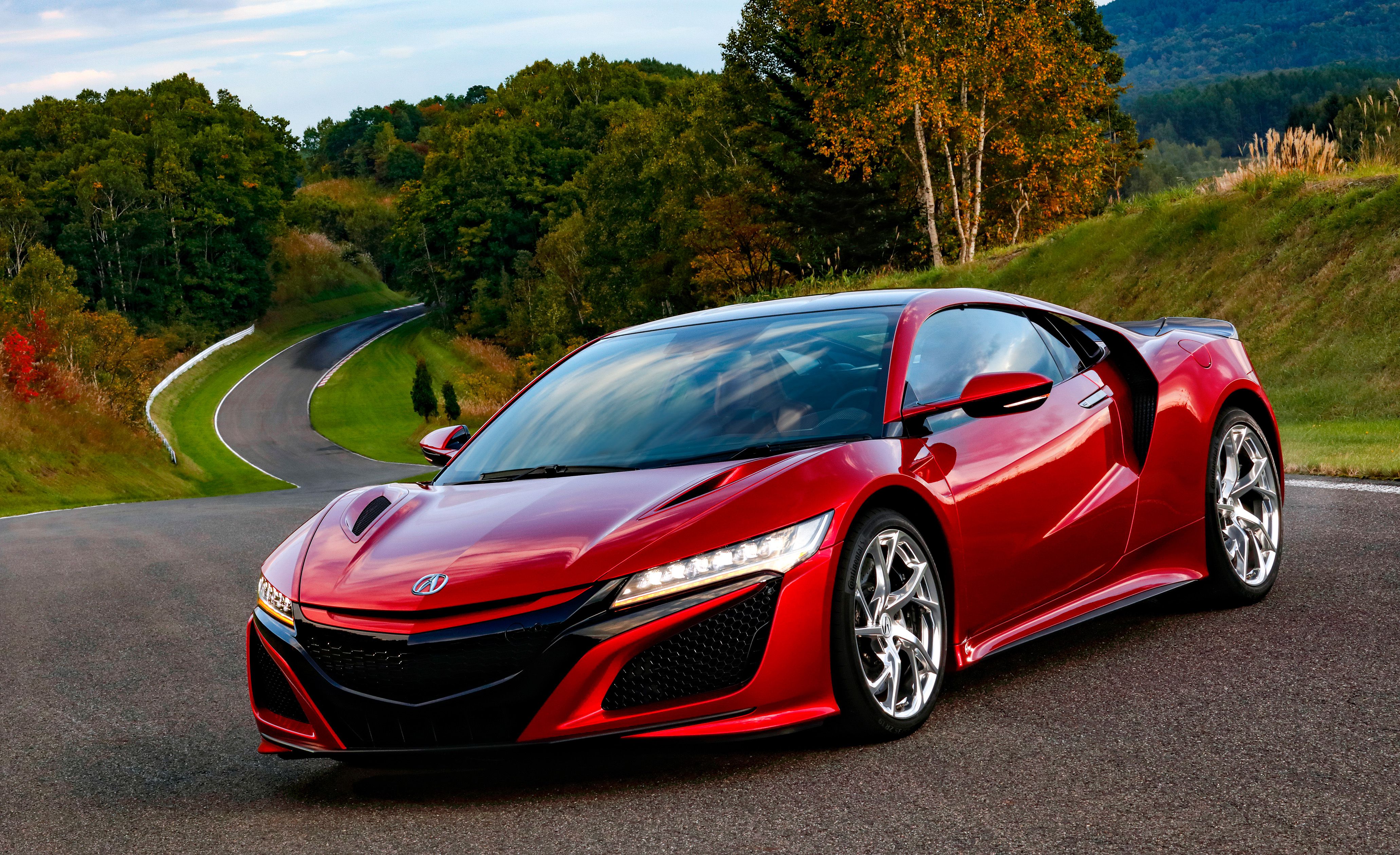 2019 Acura NSX (Color: Curva Red) Front Three-Quarter Wallpapers #65 of 112