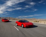 2019 Acura NSX (Color: Curva Red) and 1990 Acura NSX Front Three-Quarter Wallpapers 150x120 (2)