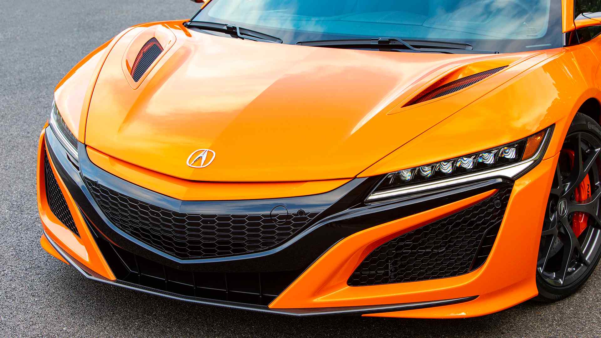 2019 Acura NSX (Color: Thermal Orange Pearl) Front Bumper Wallpapers #35 of 112