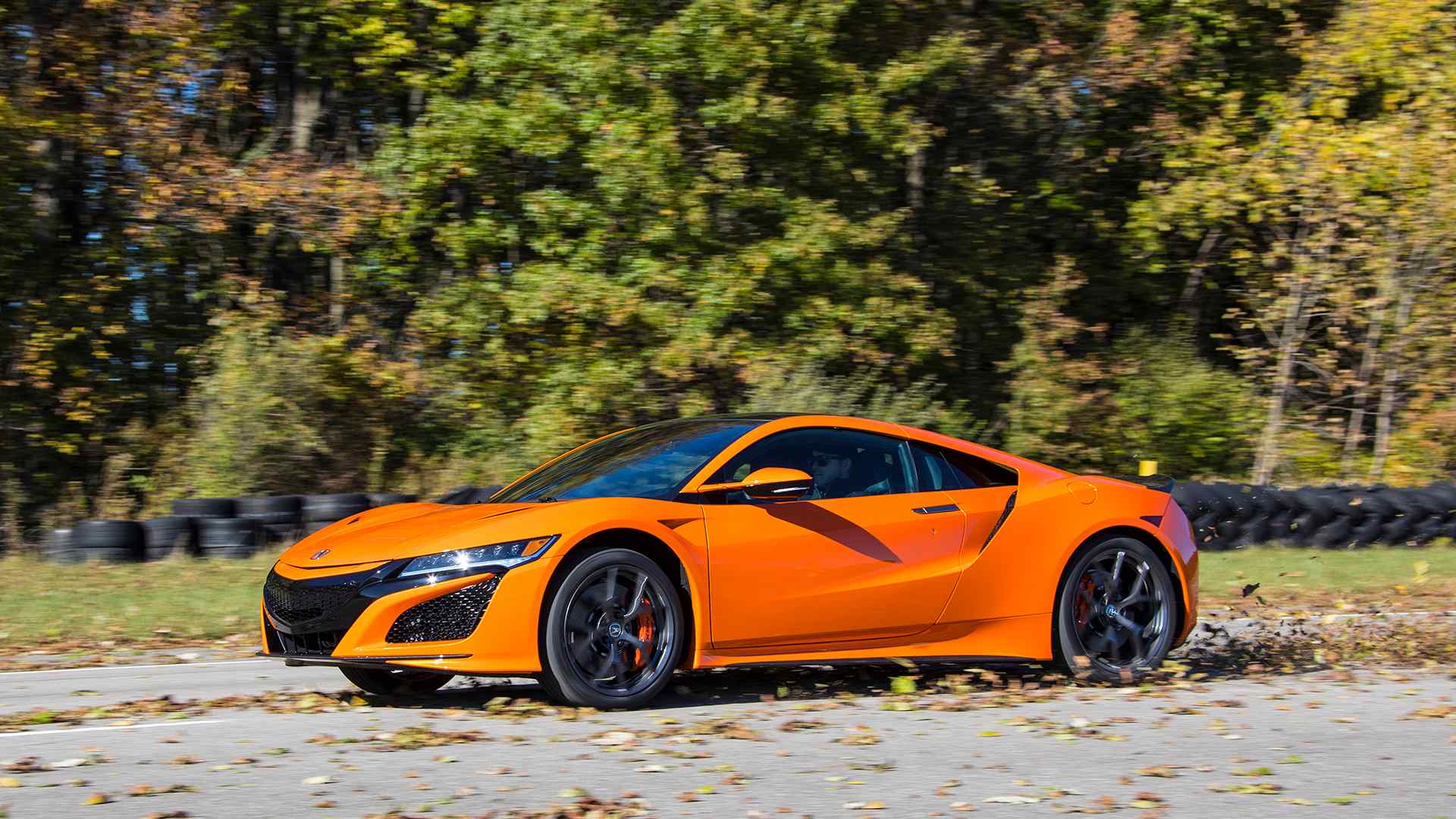 2019 Acura NSX (Color: Thermal Orange Pearl) Front Three-Quarter Wallpapers #22 of 112