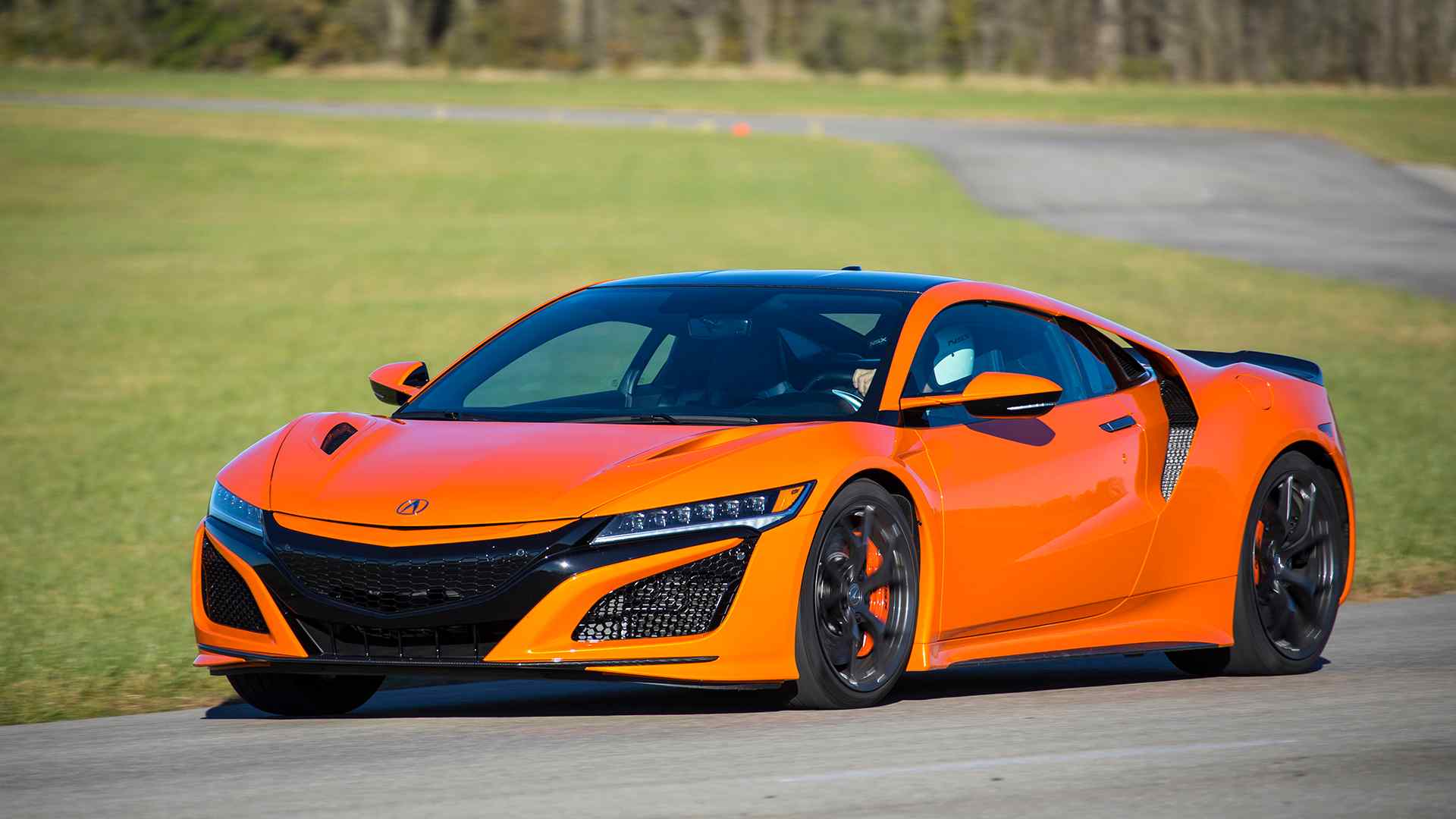 2019 Acura NSX (Color: Thermal Orange Pearl) Front Three-Quarter Wallpapers #15 of 112