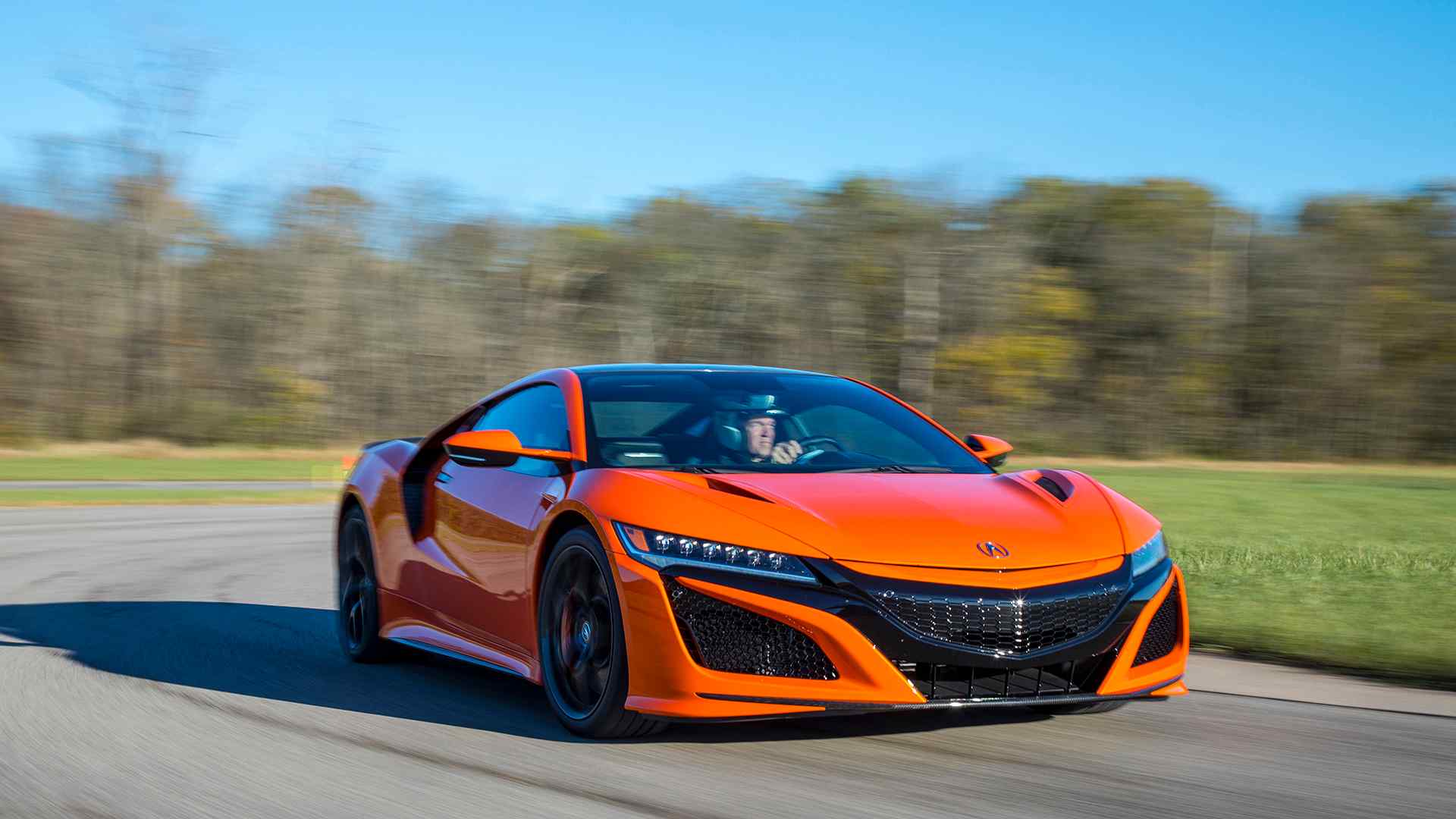 2019 Acura NSX (Color: Thermal Orange Pearl) Front Three-Quarter Wallpapers #16 of 112