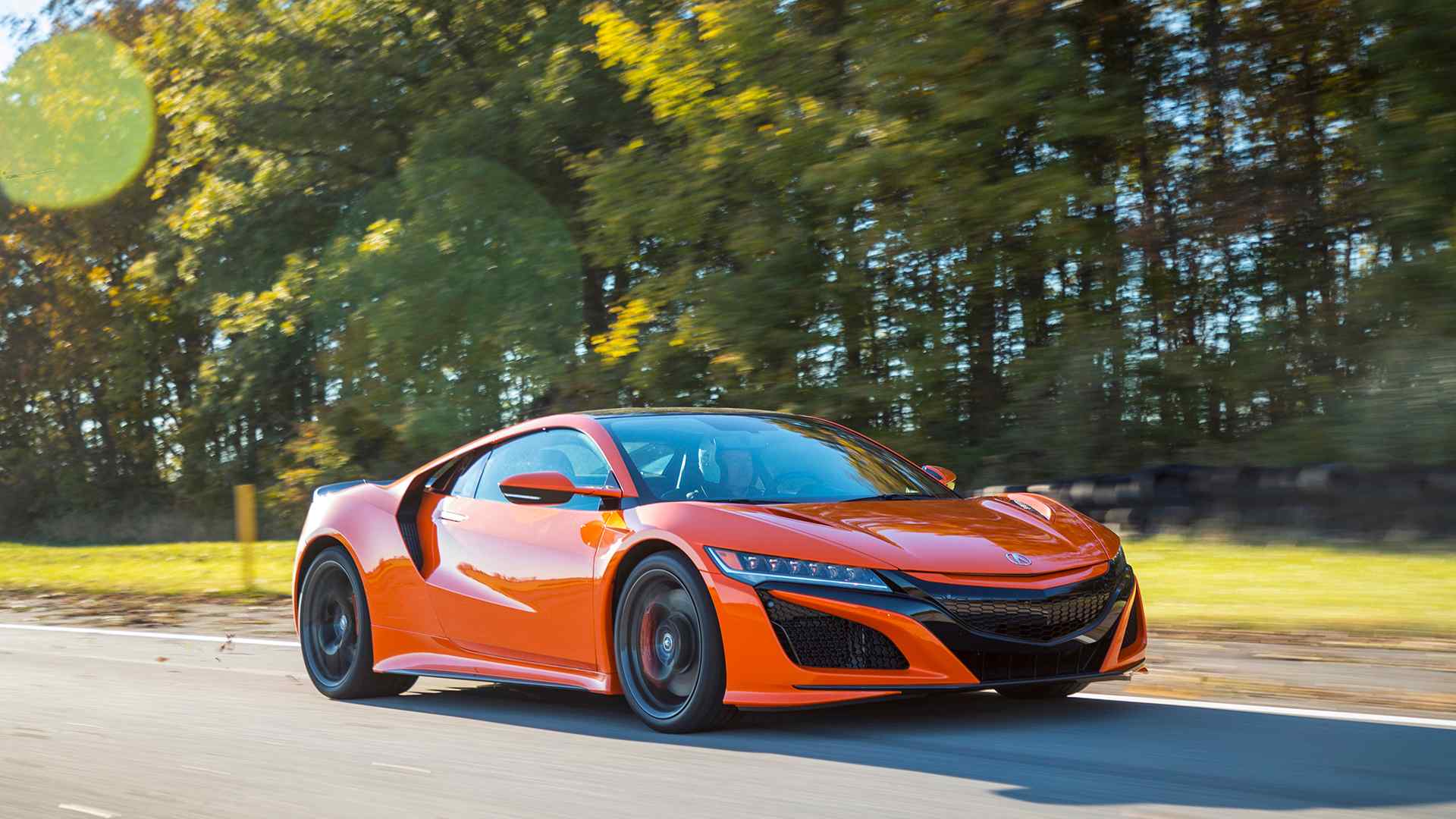 2019 Acura NSX (Color: Thermal Orange Pearl) Front Three-Quarter Wallpapers #18 of 112