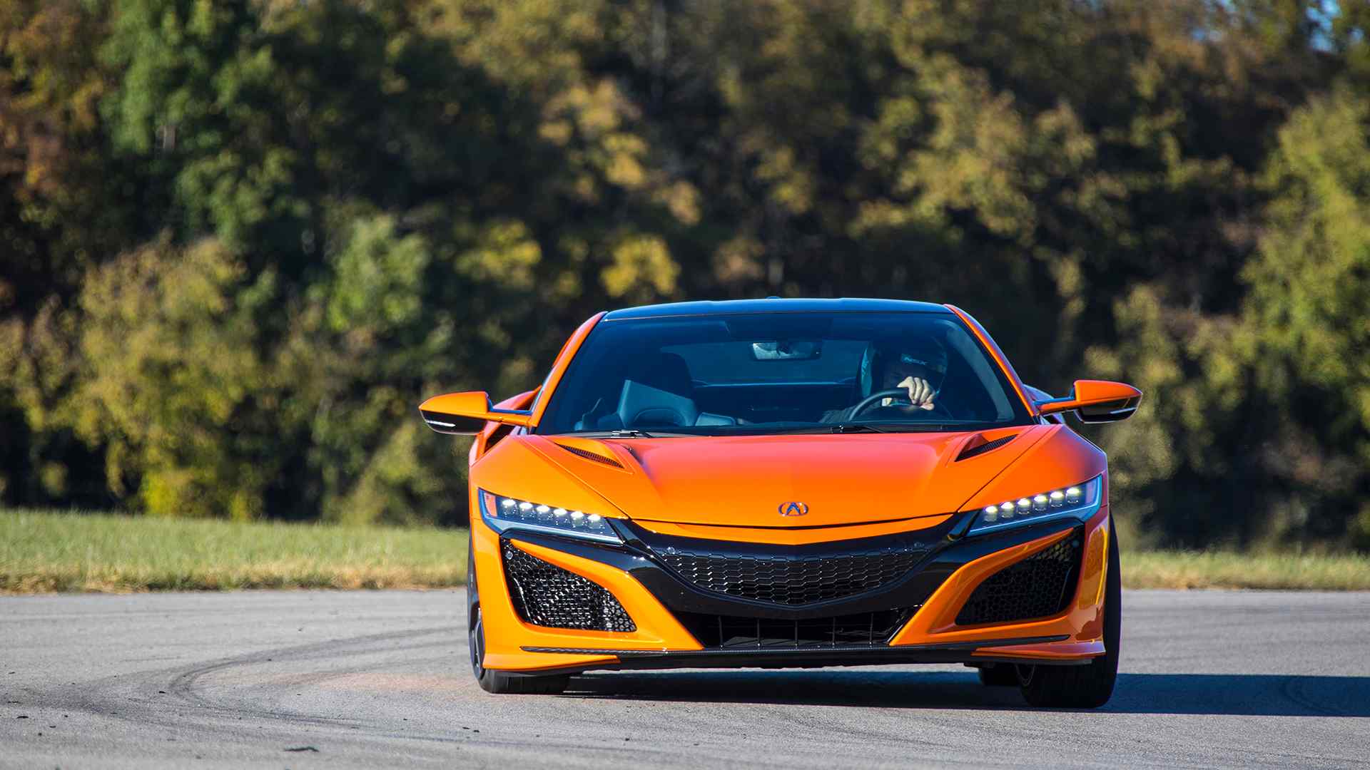 2019 Acura NSX (Color: Thermal Orange Pearl) Front Wallpapers #26 of 112