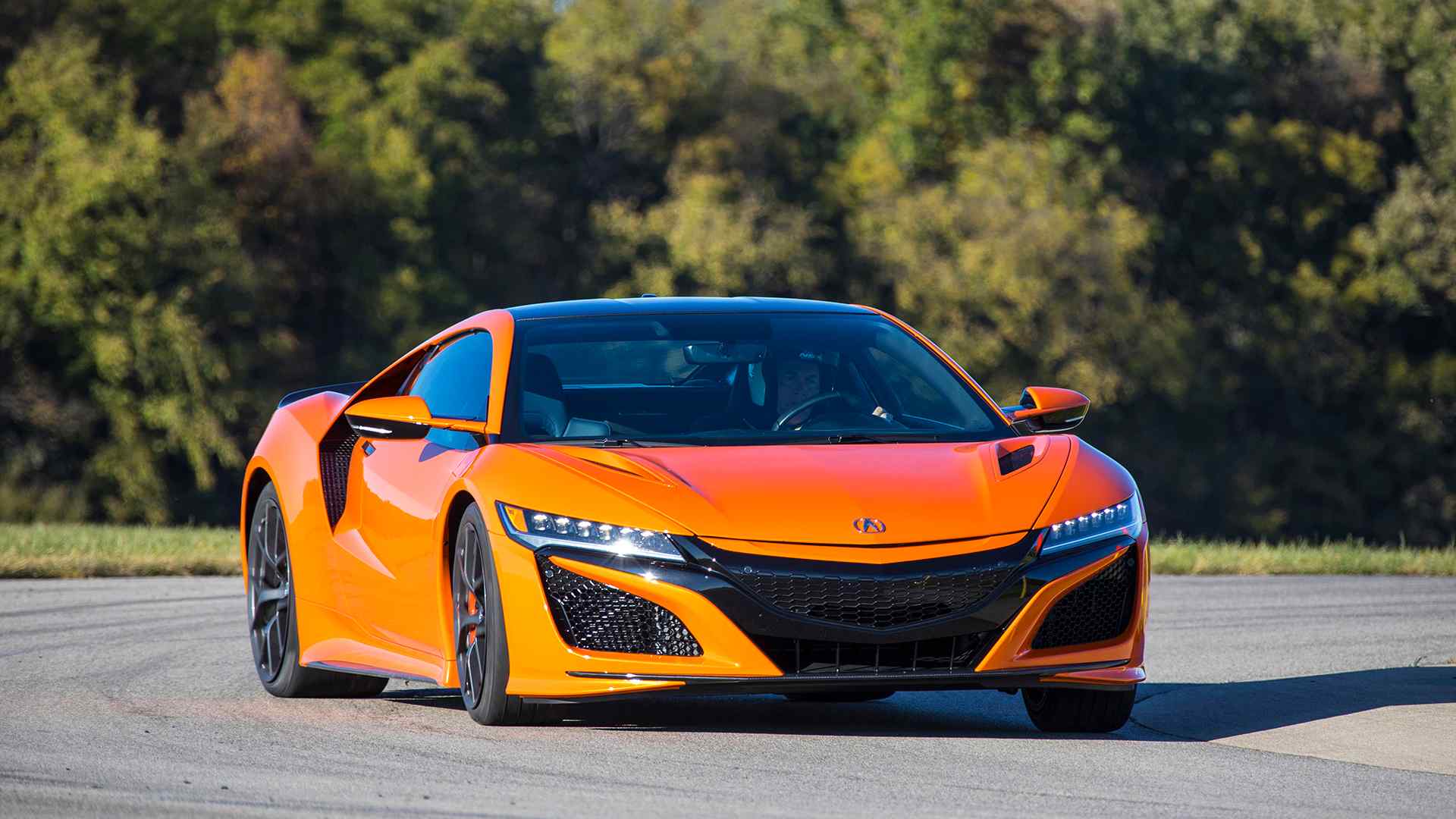 2019 Acura NSX (Color: Thermal Orange Pearl) Front Wallpapers #27 of 112