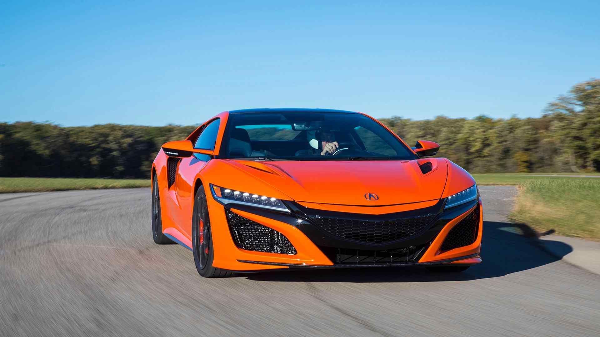2019 Acura NSX (Color: Thermal Orange Pearl) Front Wallpapers #20 of 112