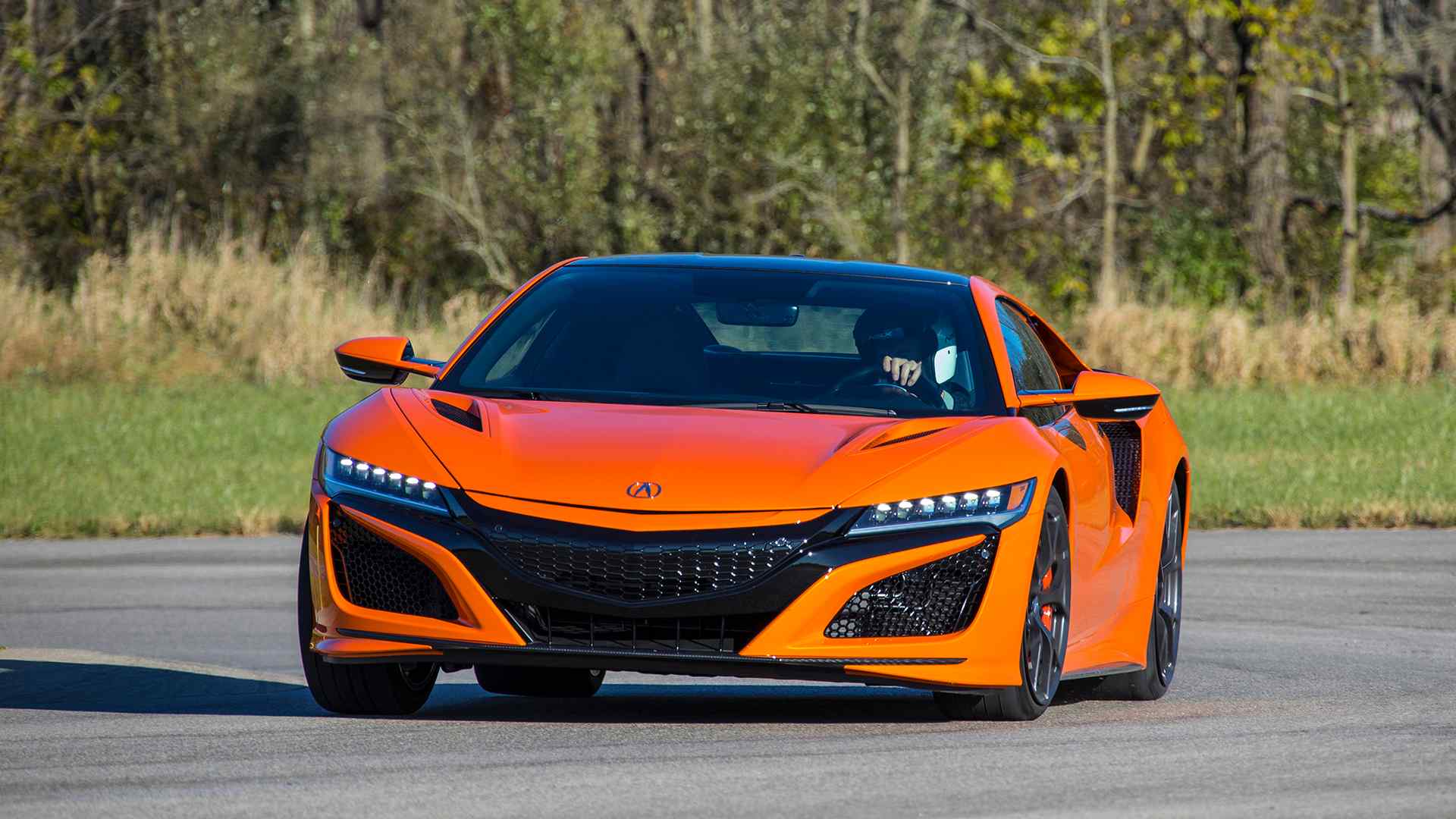 2019 Acura NSX (Color: Thermal Orange Pearl) Front Wallpapers #28 of 112