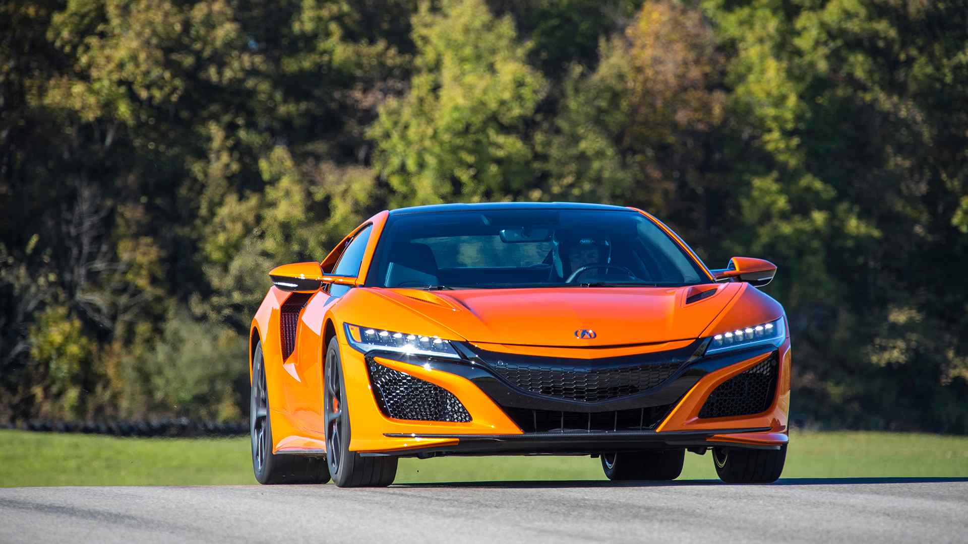 2019 Acura NSX (Color: Thermal Orange Pearl) Front Wallpapers #30 of 112