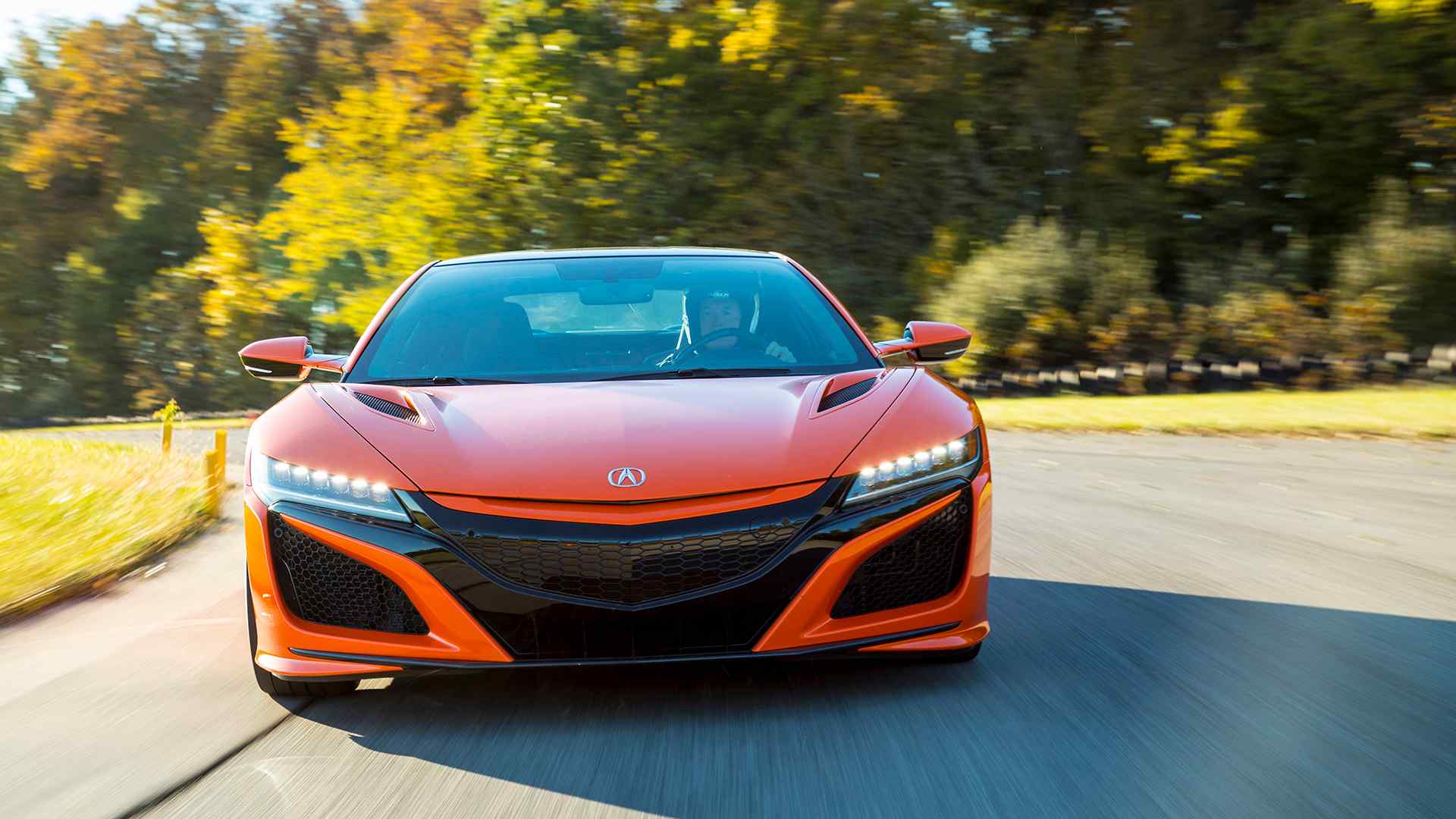 2019 Acura NSX (Color: Thermal Orange Pearl) Front Wallpapers #21 of 112