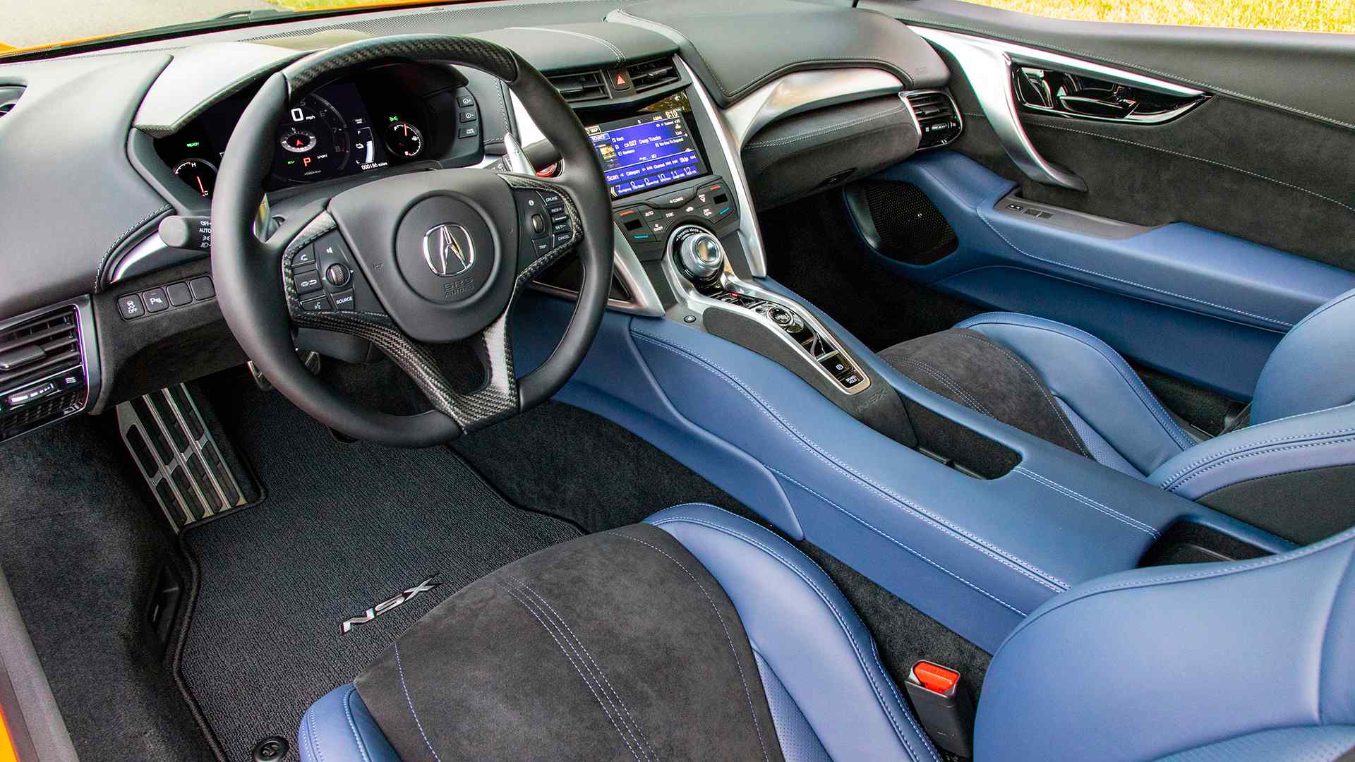 2019 Acura NSX (Color: Thermal Orange Pearl) Interior Cockpit Wallpapers #49 of 112