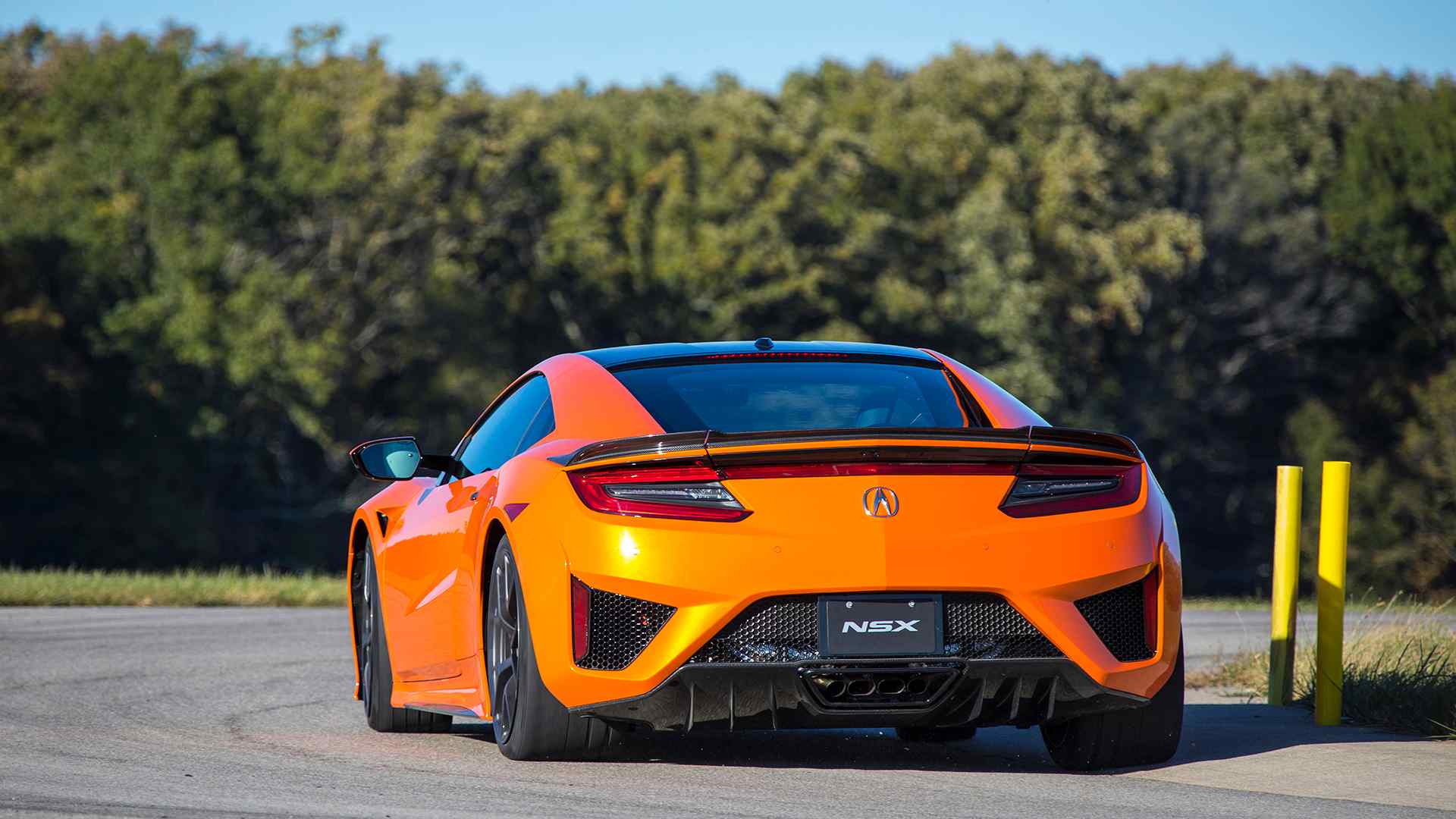 2019 Acura NSX (Color: Thermal Orange Pearl) Rear Three-Quarter Wallpapers #31 of 112