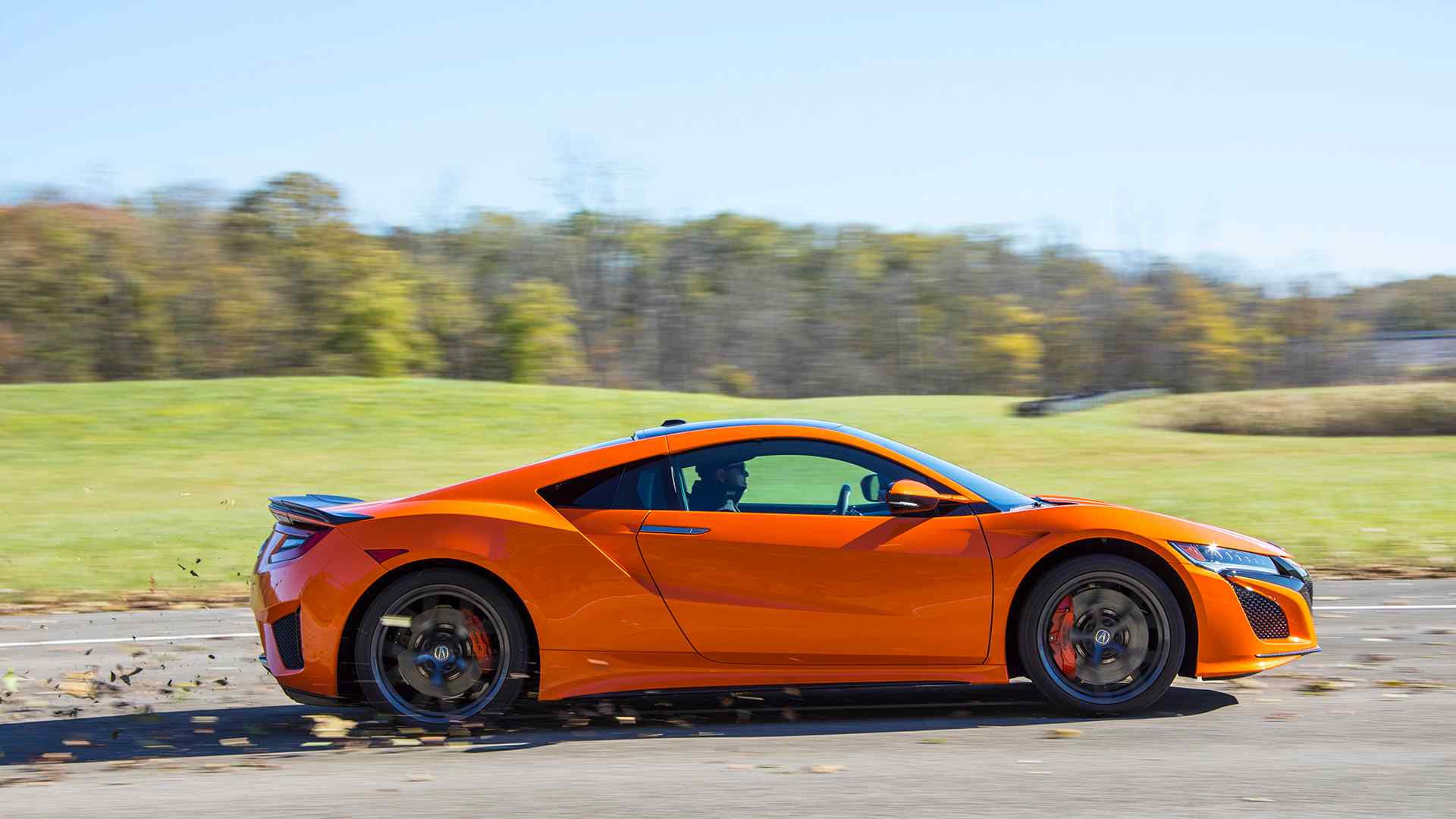 2019 Acura NSX (Color: Thermal Orange Pearl) Side Wallpapers #32 of 112