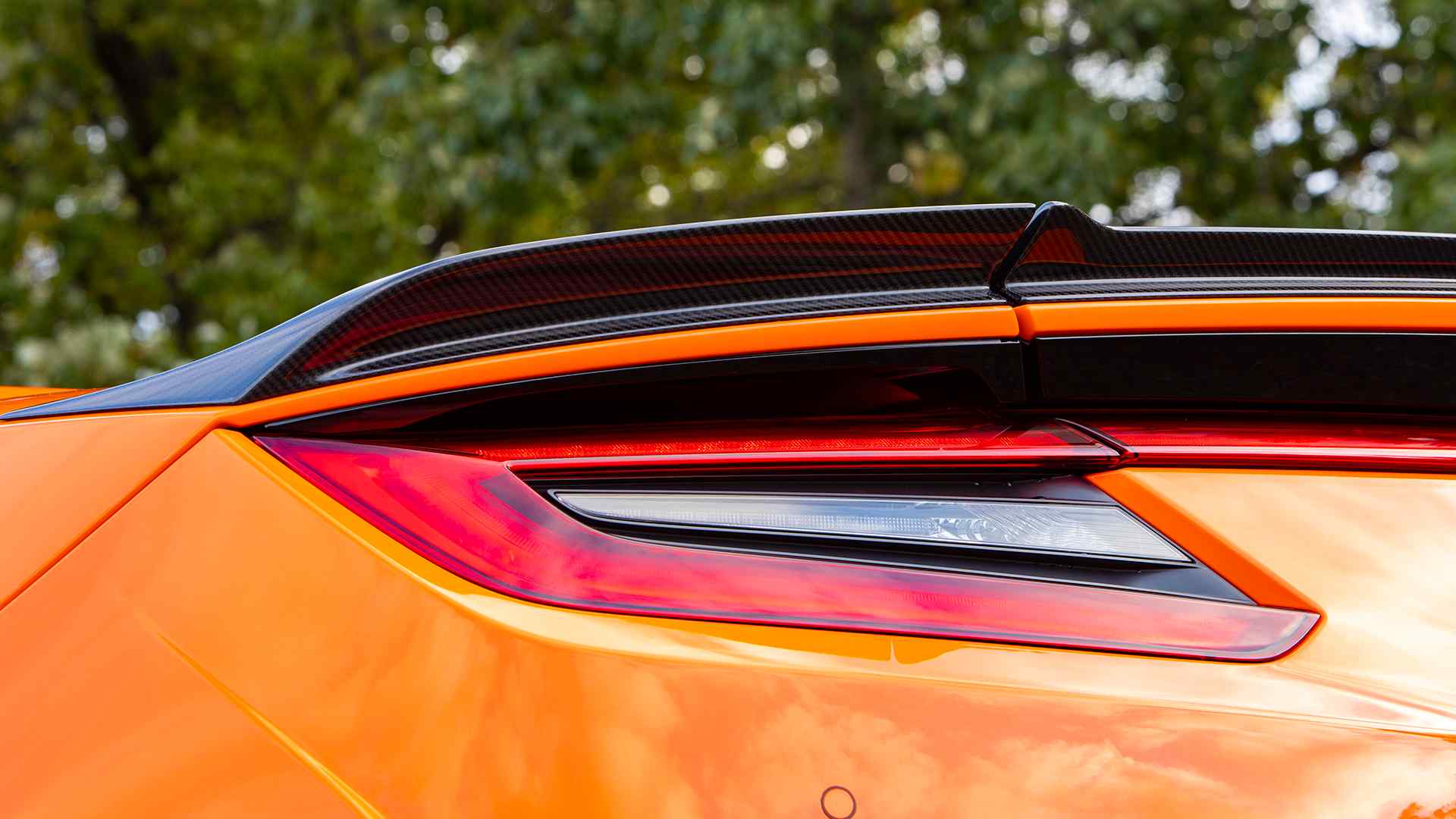 2019 Acura NSX (Color: Thermal Orange Pearl) Tail Light Wallpapers #42 of 112