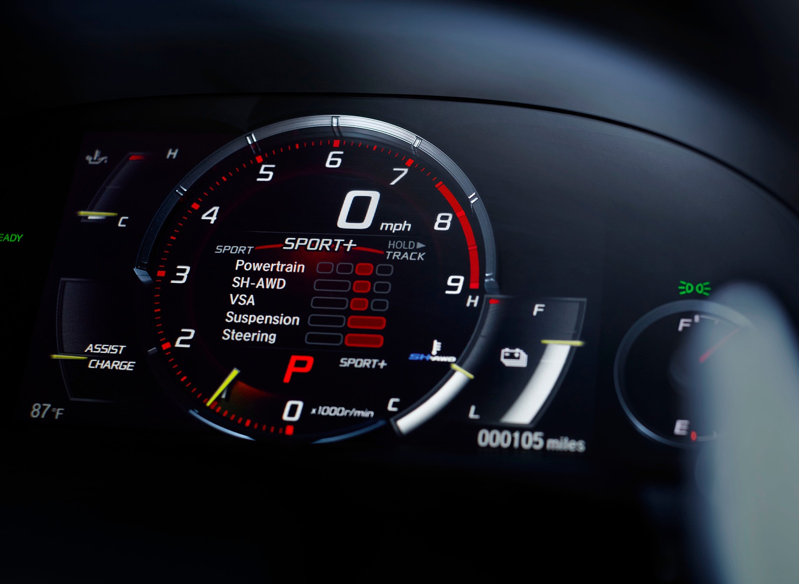 2019 Acura NSX Digital Instrument Cluster Wallpapers #107 of 112