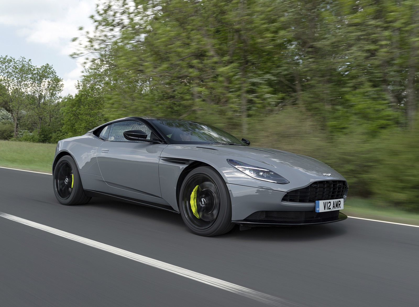 2019 Aston Martin DB11 AMR (Color: China Grey) Front Three-Quarter Wallpapers #19 of 76