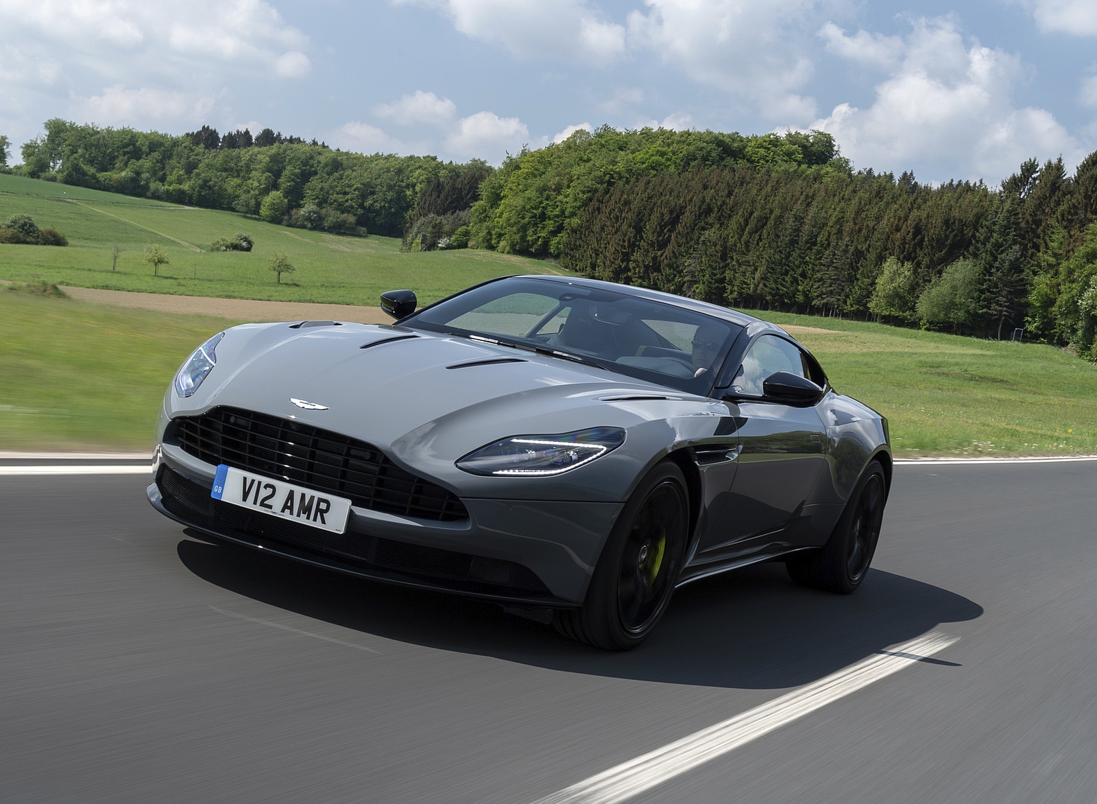 2019 Aston Martin DB11 AMR (Color: China Grey) Front Wallpapers #24 of 76