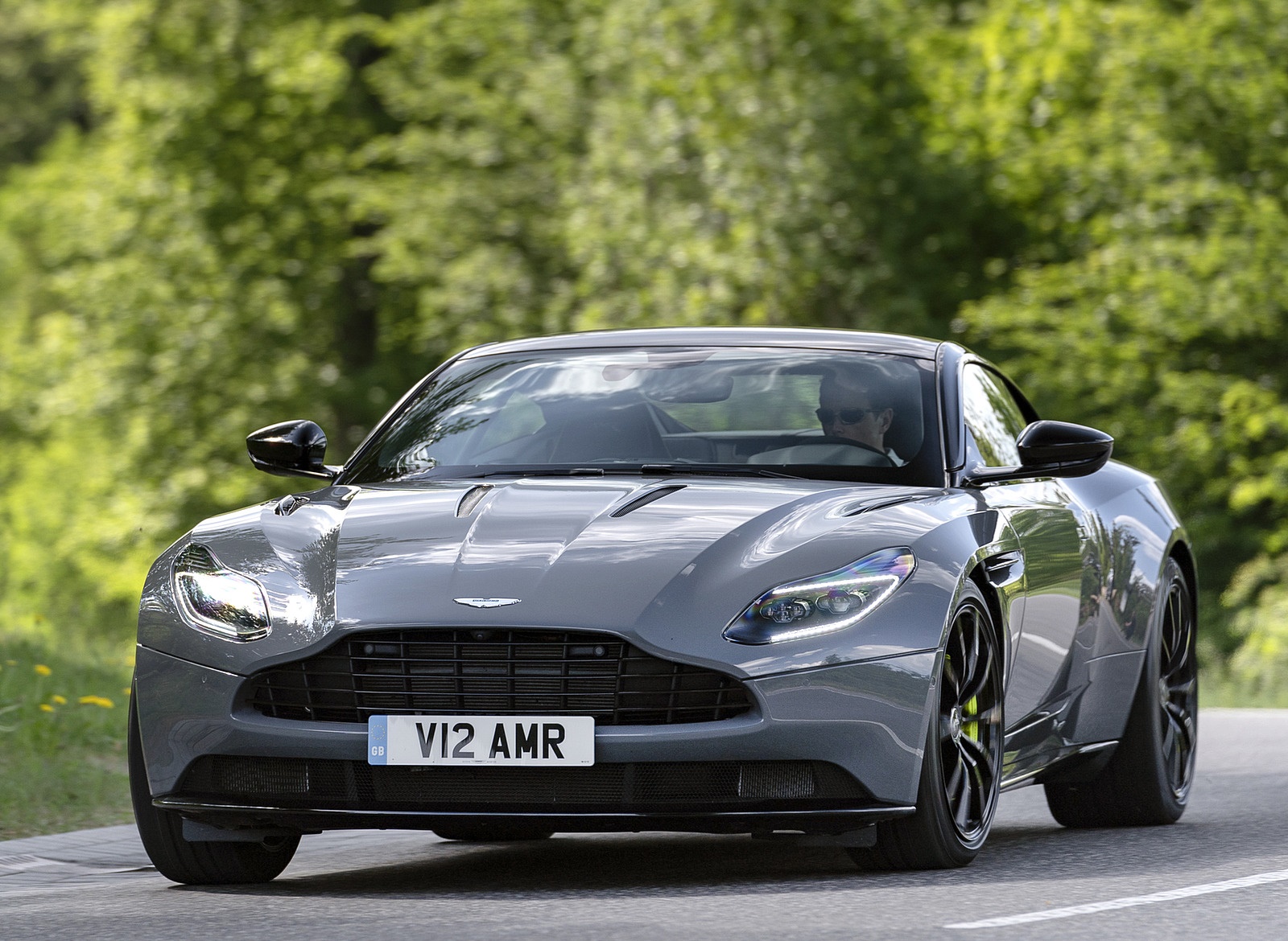 2019 Aston Martin DB11 AMR (Color: China Grey) Front Wallpapers #25 of 76